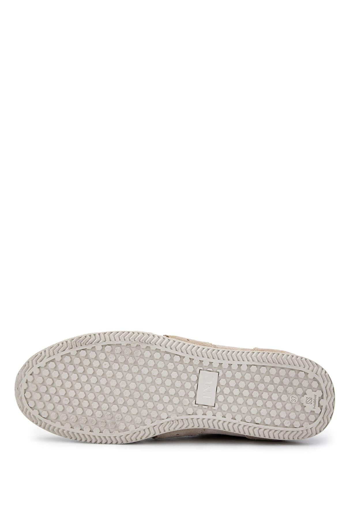 Tamer Tanca Kadın Hakiki Deri Bej Süet Sneakers & Spor Ayakkabı