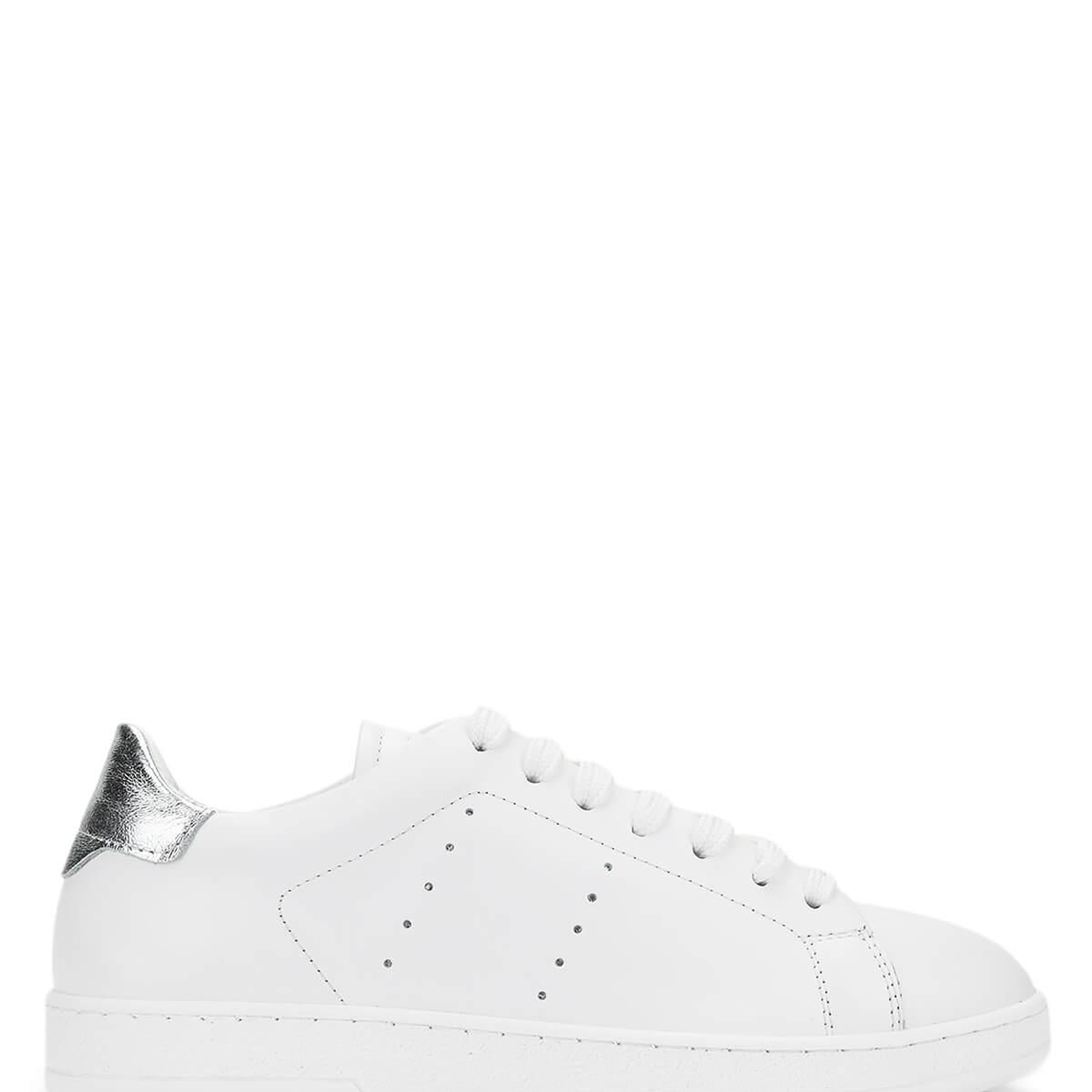 Tamer Tanca Kadın Hakiki Deri Beyaz/Gümüş Sneakers & Spor Ayakkabı