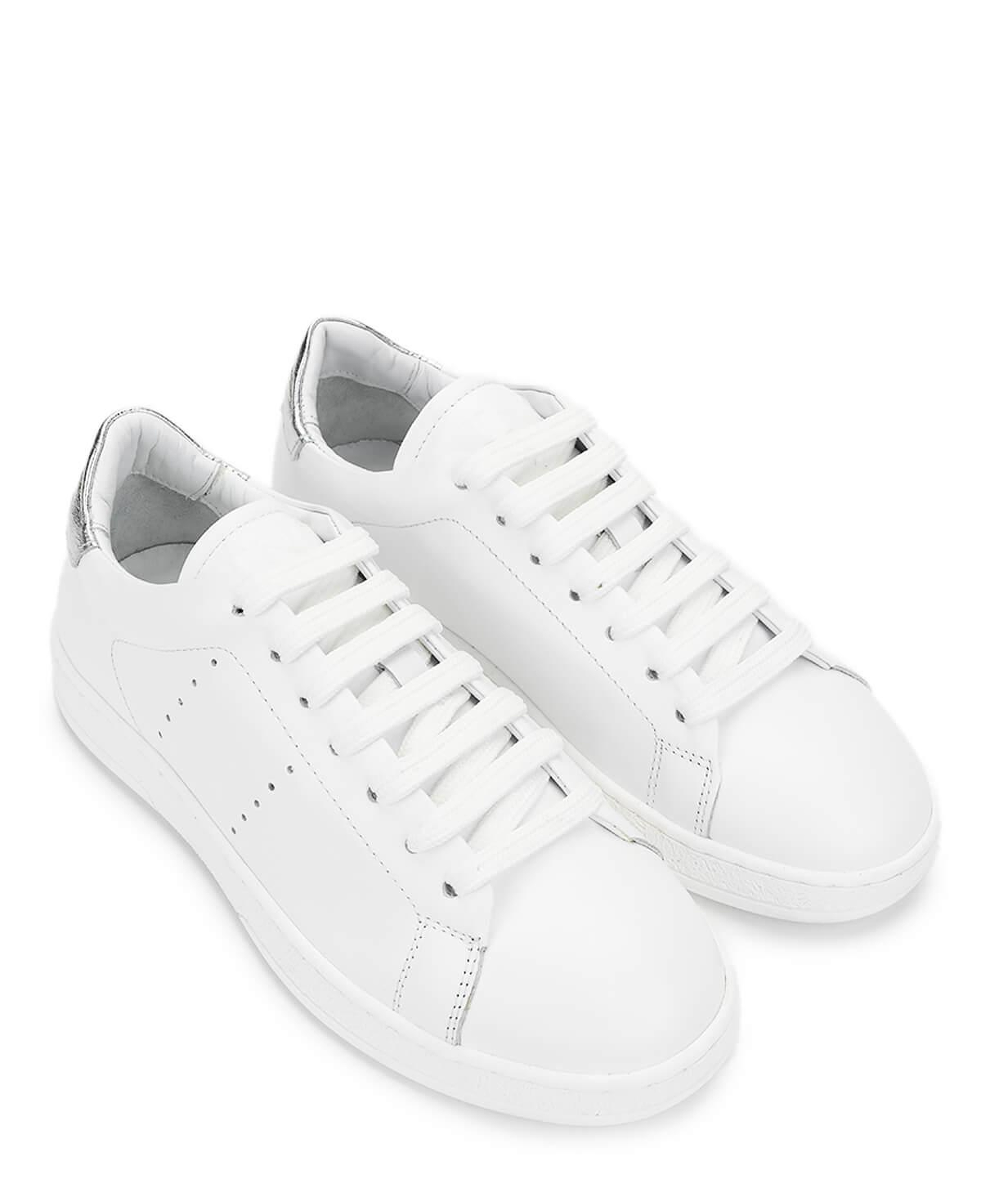 Tamer Tanca Kadın Hakiki Deri Beyaz/Gümüş Sneakers & Spor Ayakkabı