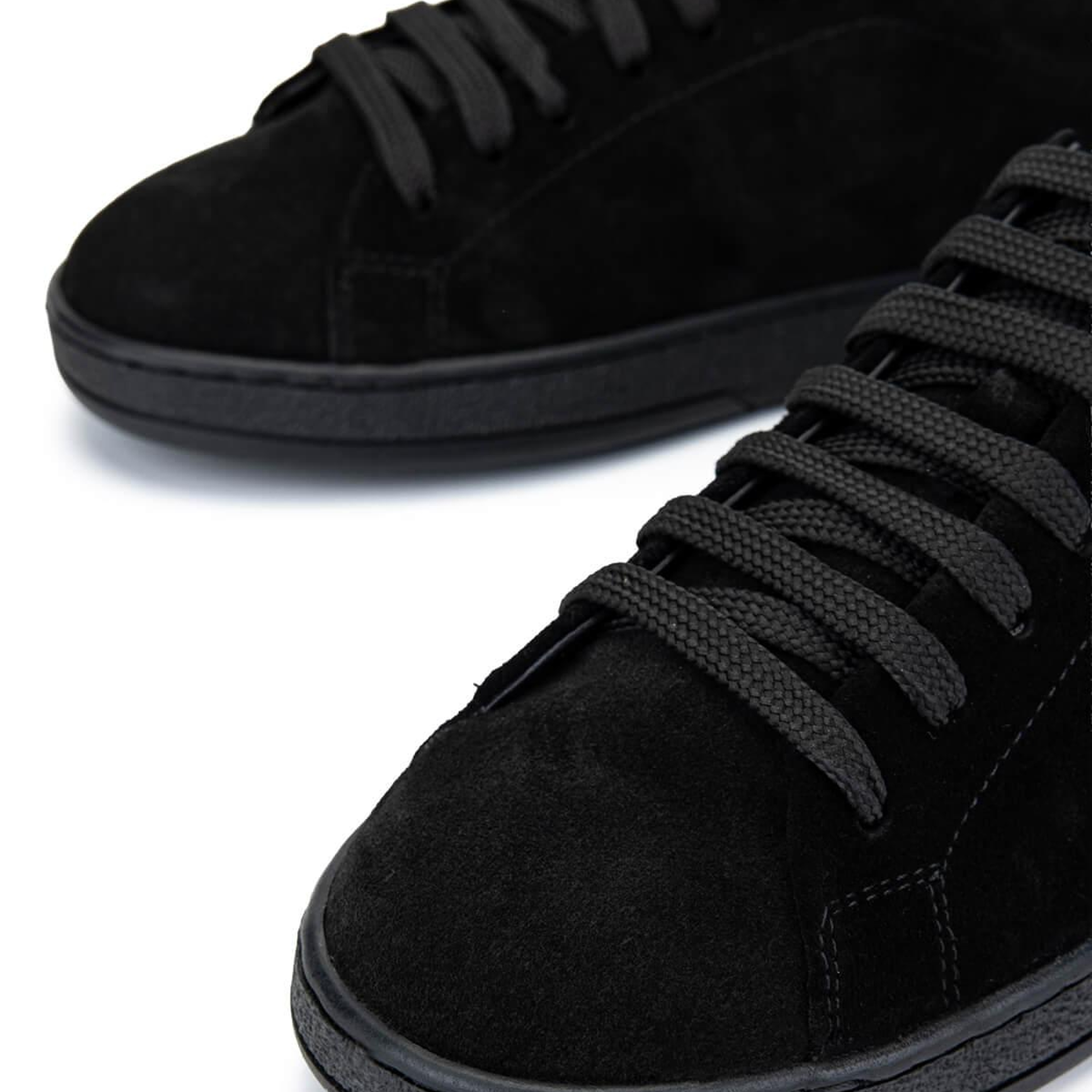 Tamer Tanca Kadın Hakiki Deri Siyah Süet/Siyah Beyaz Leopar Sneakers & Spor Ayakkabı