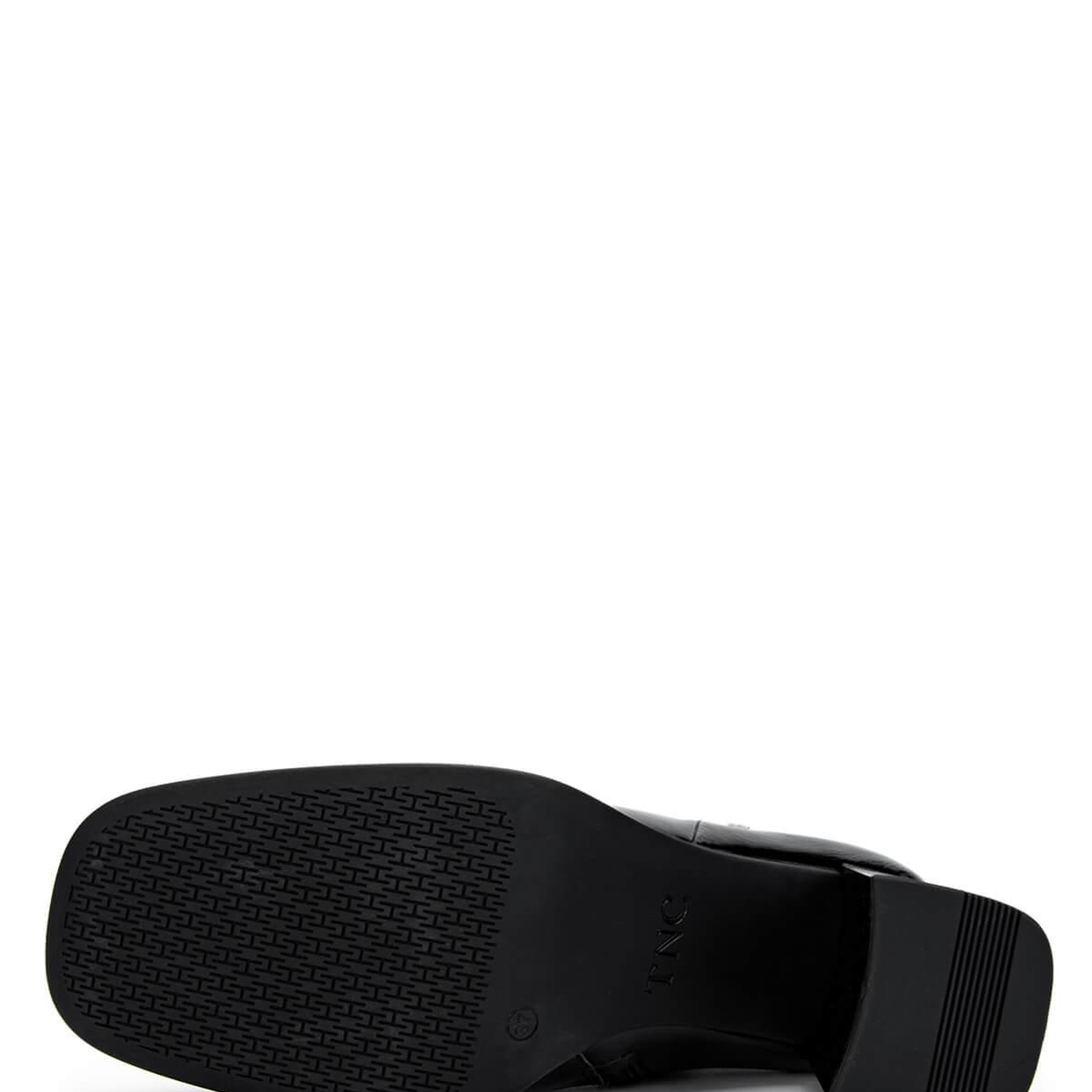 Tamer Tanca Kadın Hakiki Deri Siyah Rugan Topuklu Bot