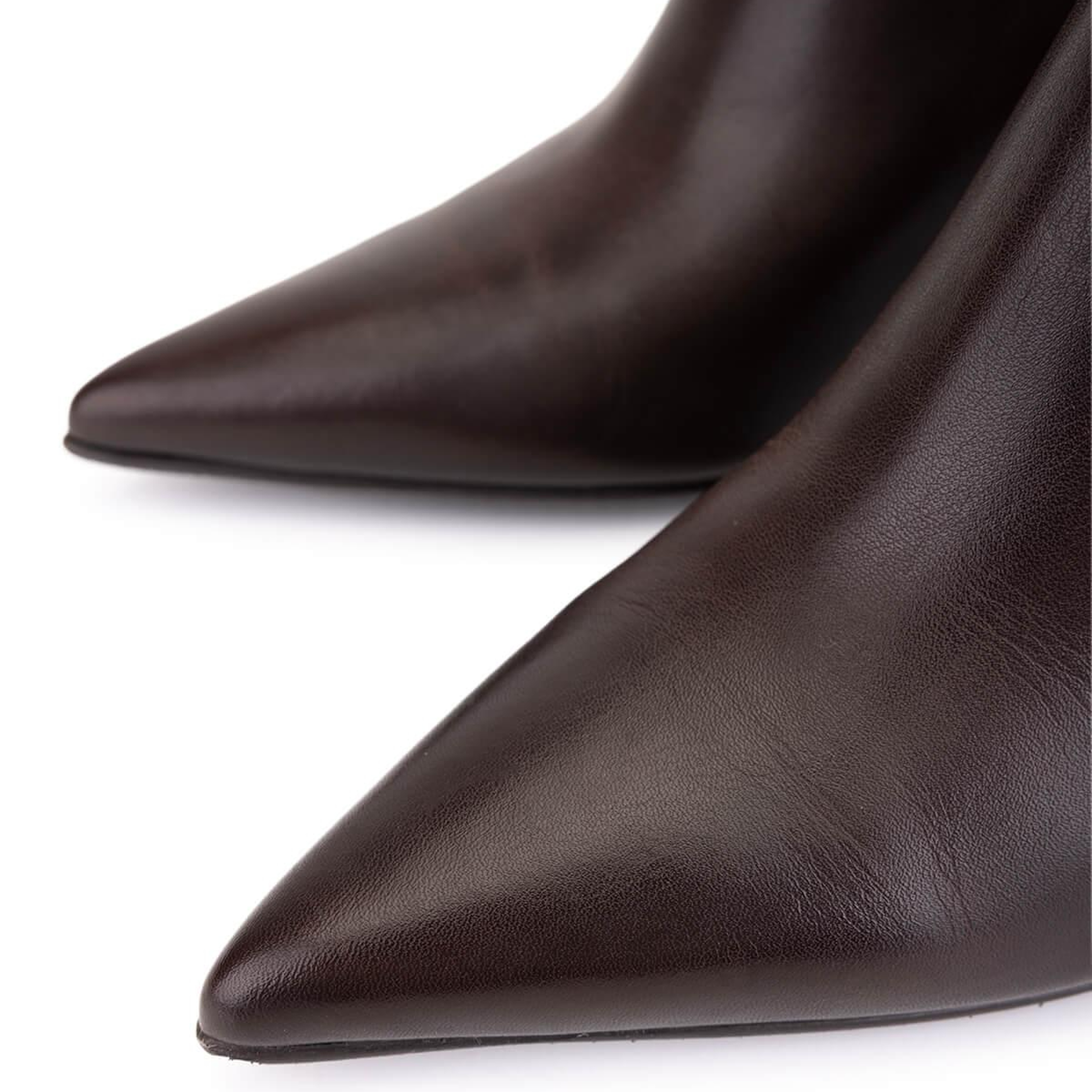 Tamer Tanca Kadın Hakiki Deri Kahverengi Topuklu Bot