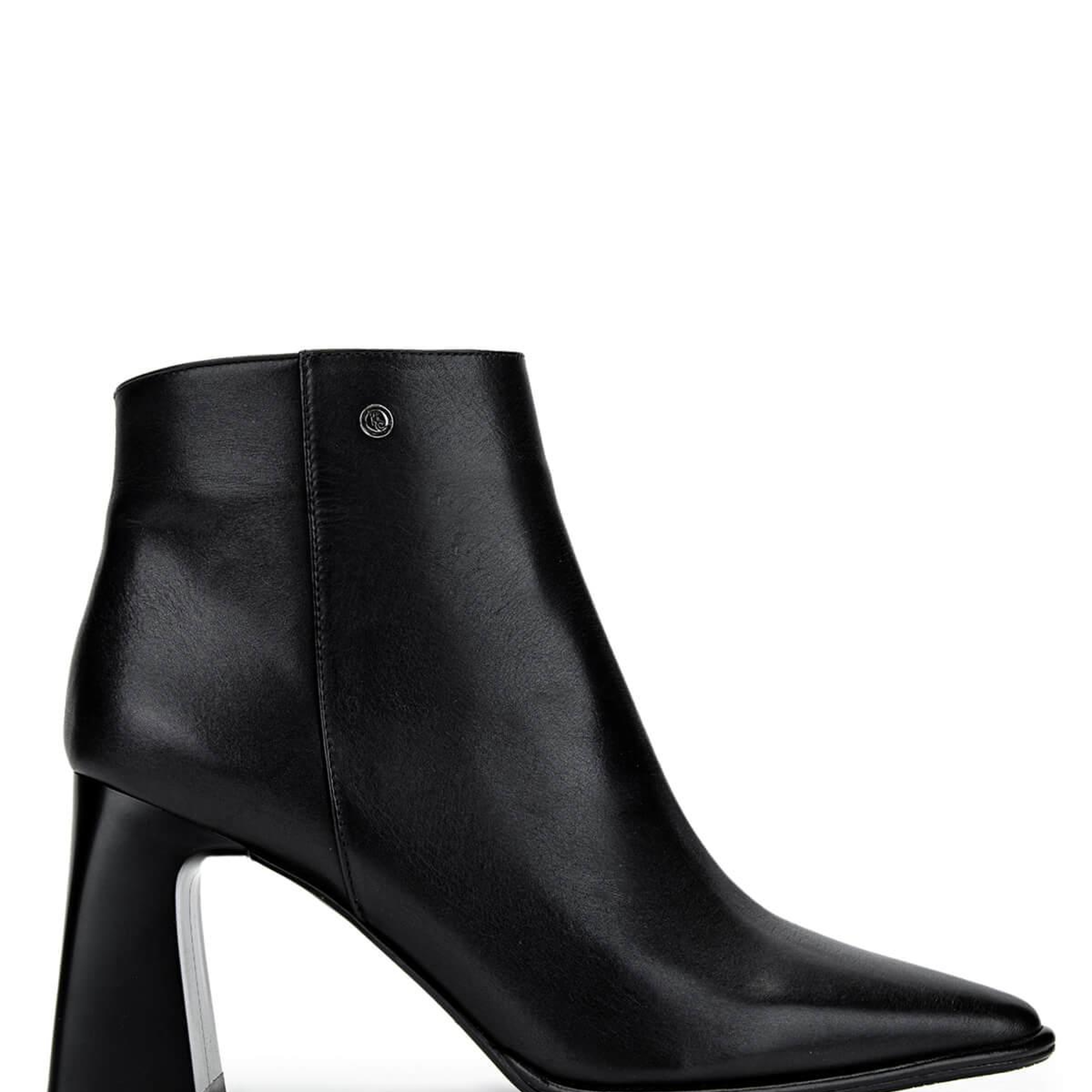 Tamer Tanca Kadın Hakiki Deri Siyah Deri Topuklu Bot