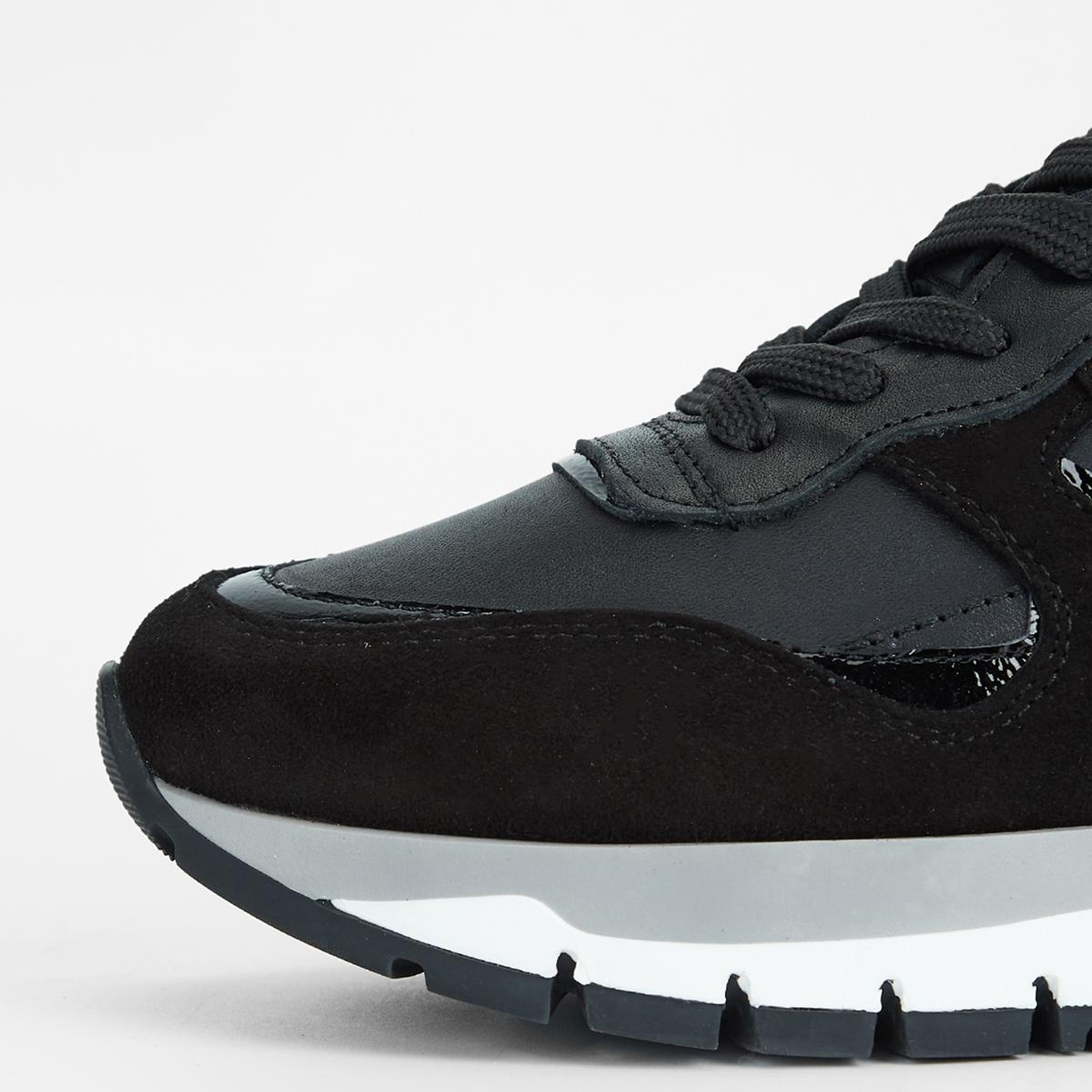 Valmenti Kadın Hakiki Deri Siyah Sneakers & Spor Ayakkabı