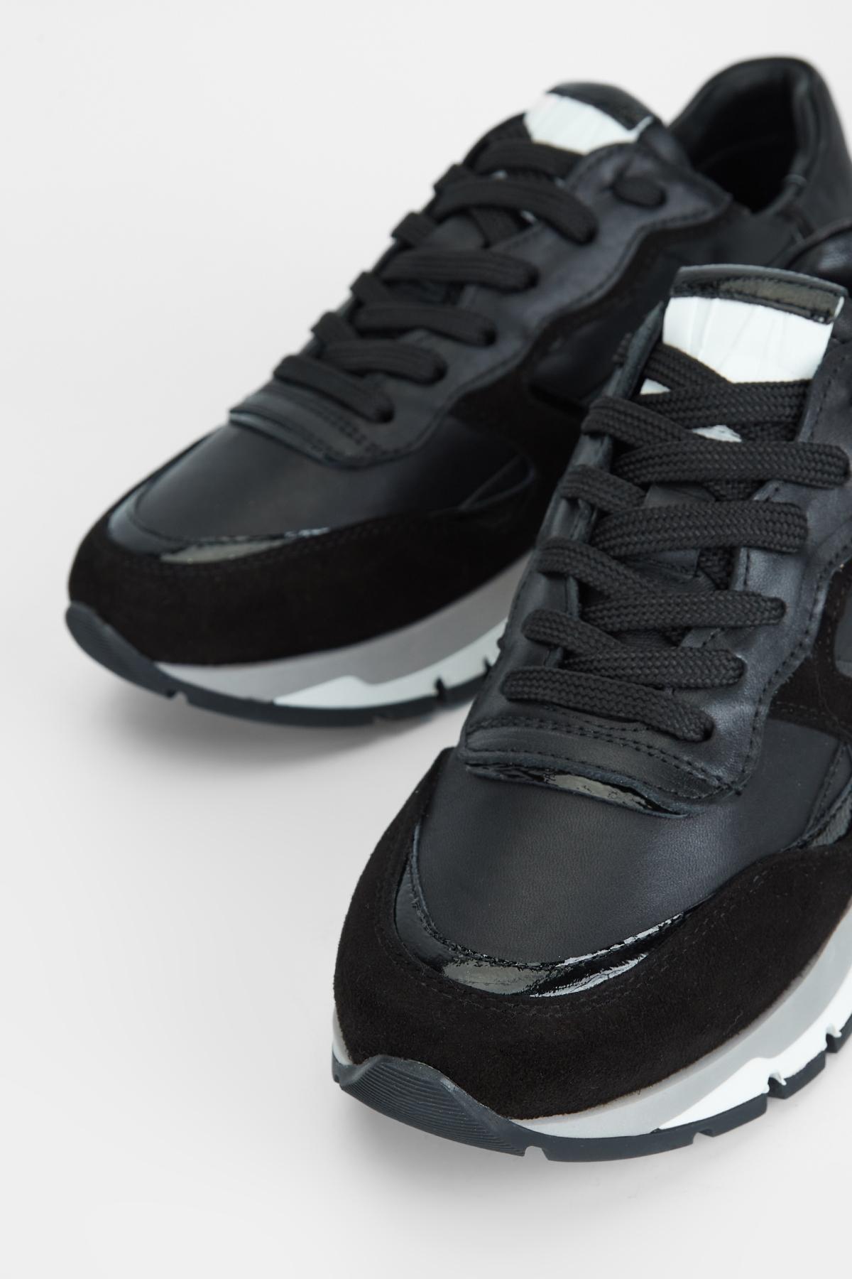 Valmenti Kadın Hakiki Deri Siyah Sneakers & Spor Ayakkabı