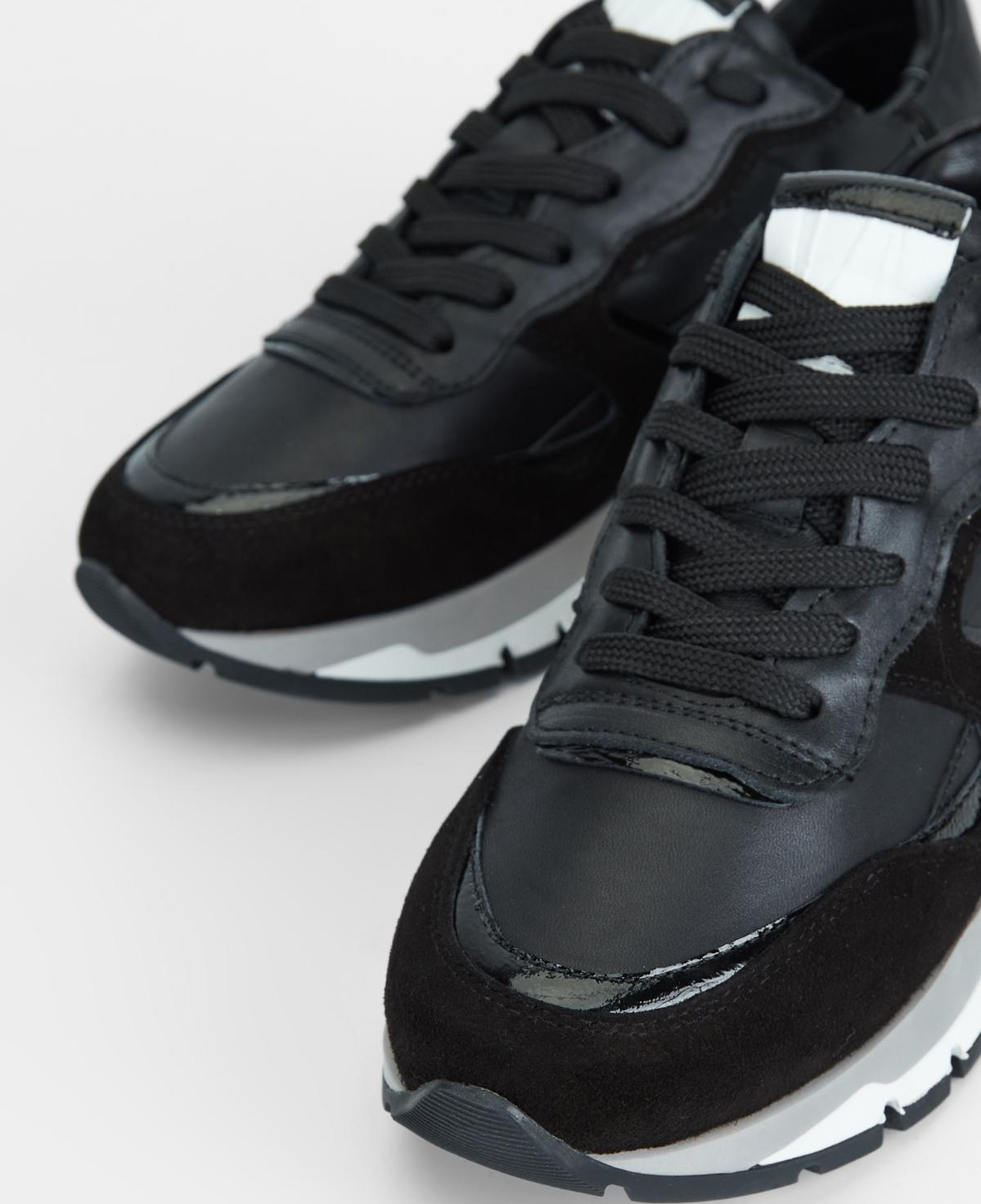 Valmenti Kadın Hakiki Deri Siyah Sneakers & Spor Ayakkabı