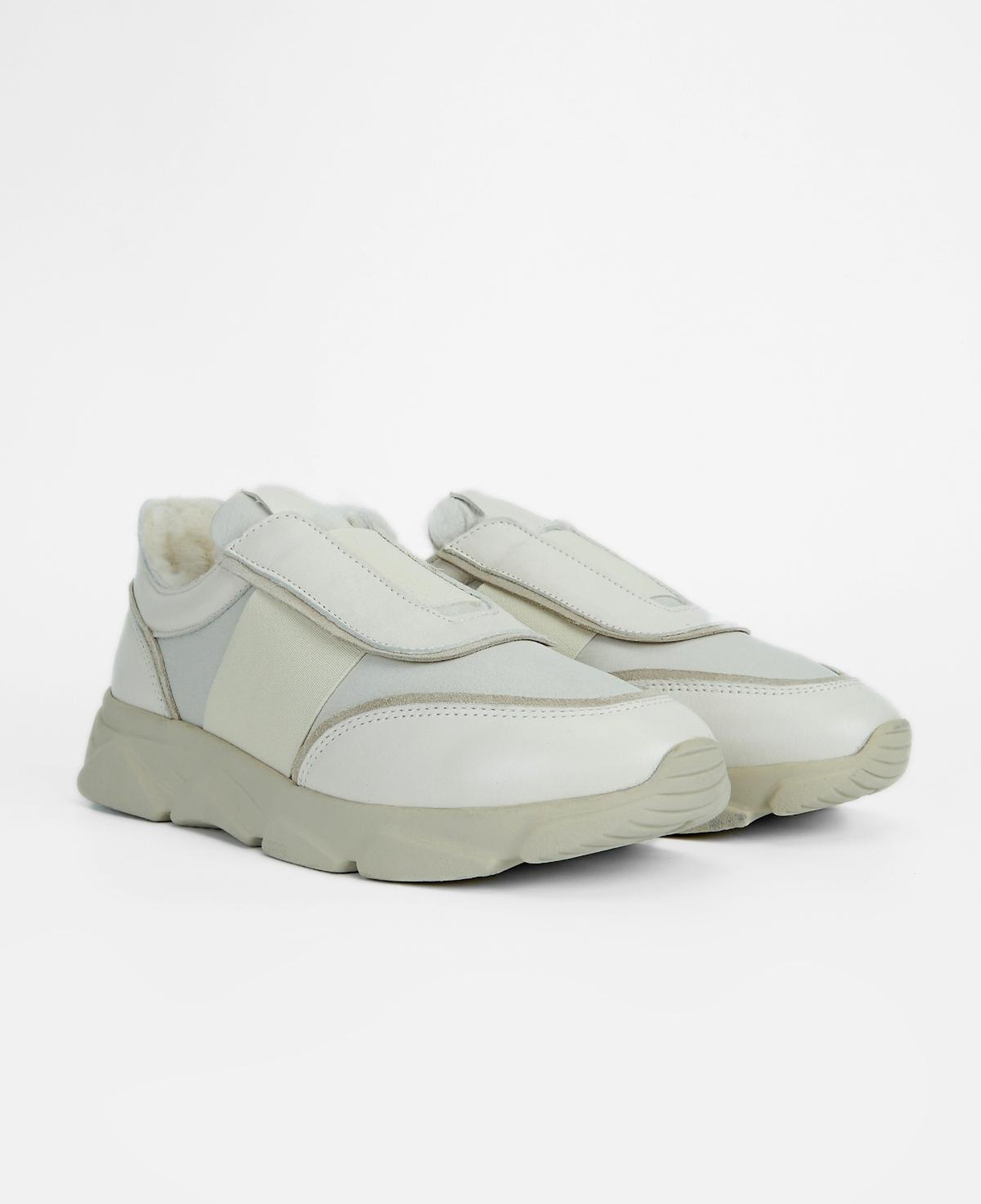 Valmenti Kadın Hakiki Deri Bej Sneakers & Spor Ayakkabı