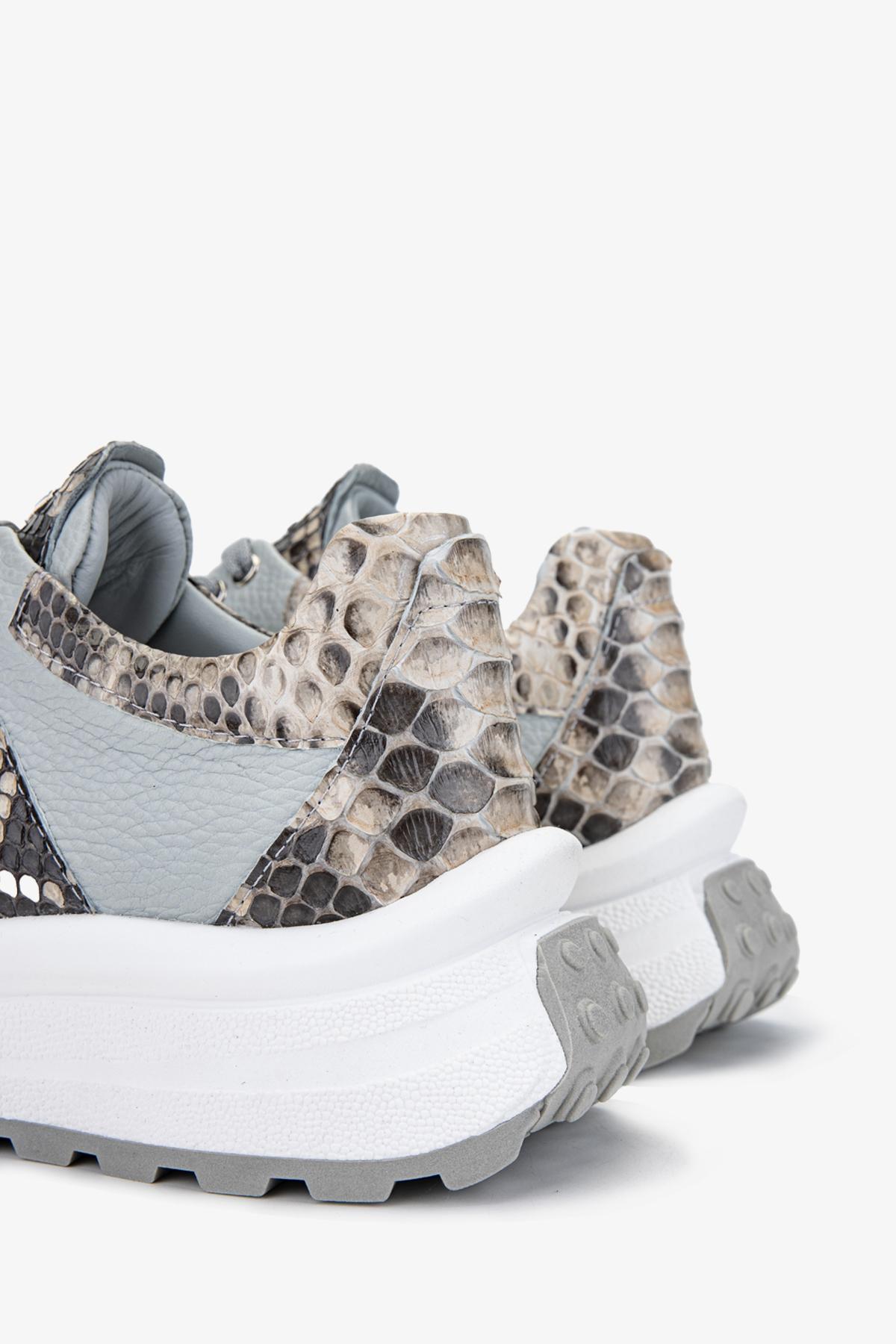 Valmenti Kadın Hakiki Deri Gri Sneakers & Spor Ayakkabı