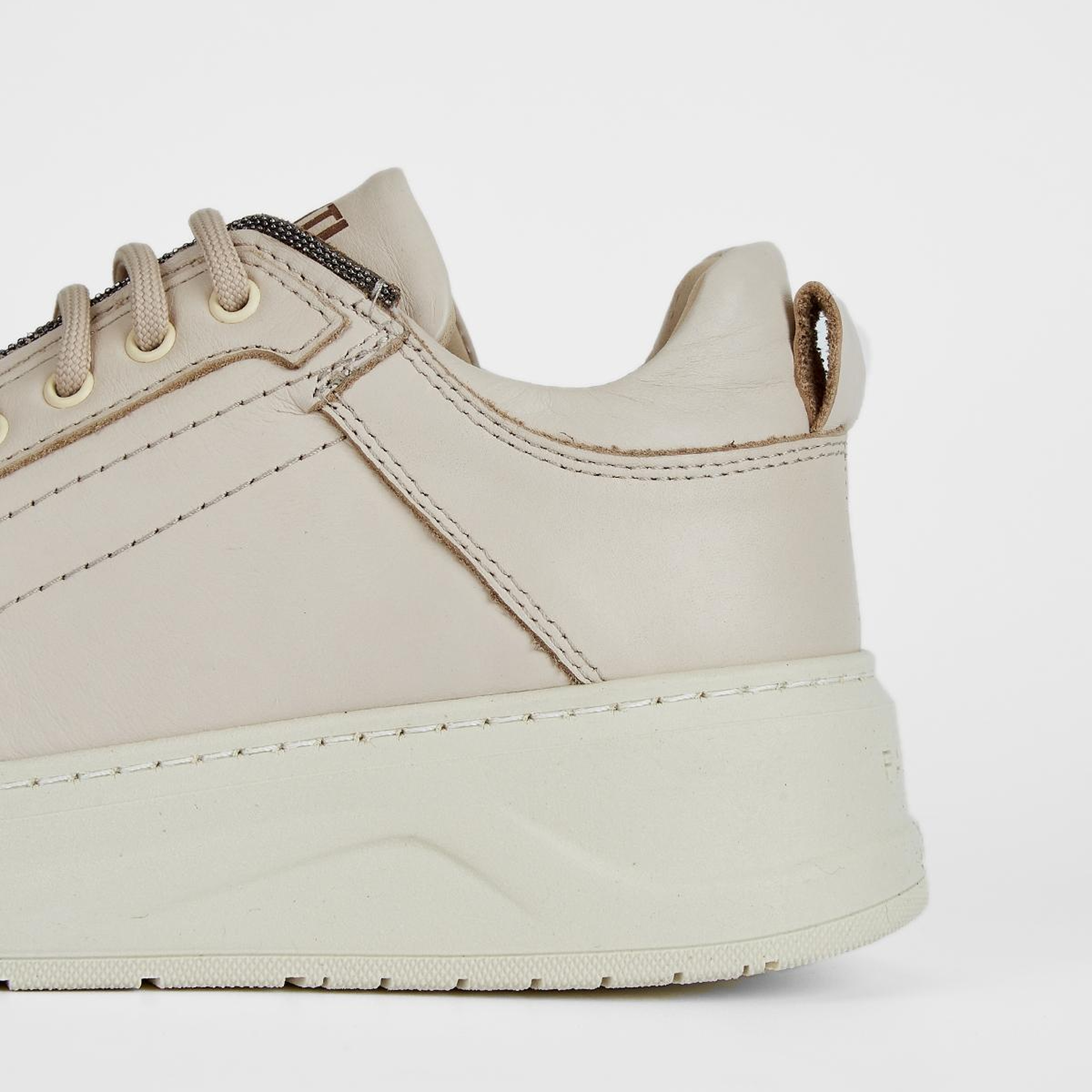 Valmenti Kadın Hakiki Deri Bej Sneakers & Spor Ayakkabı