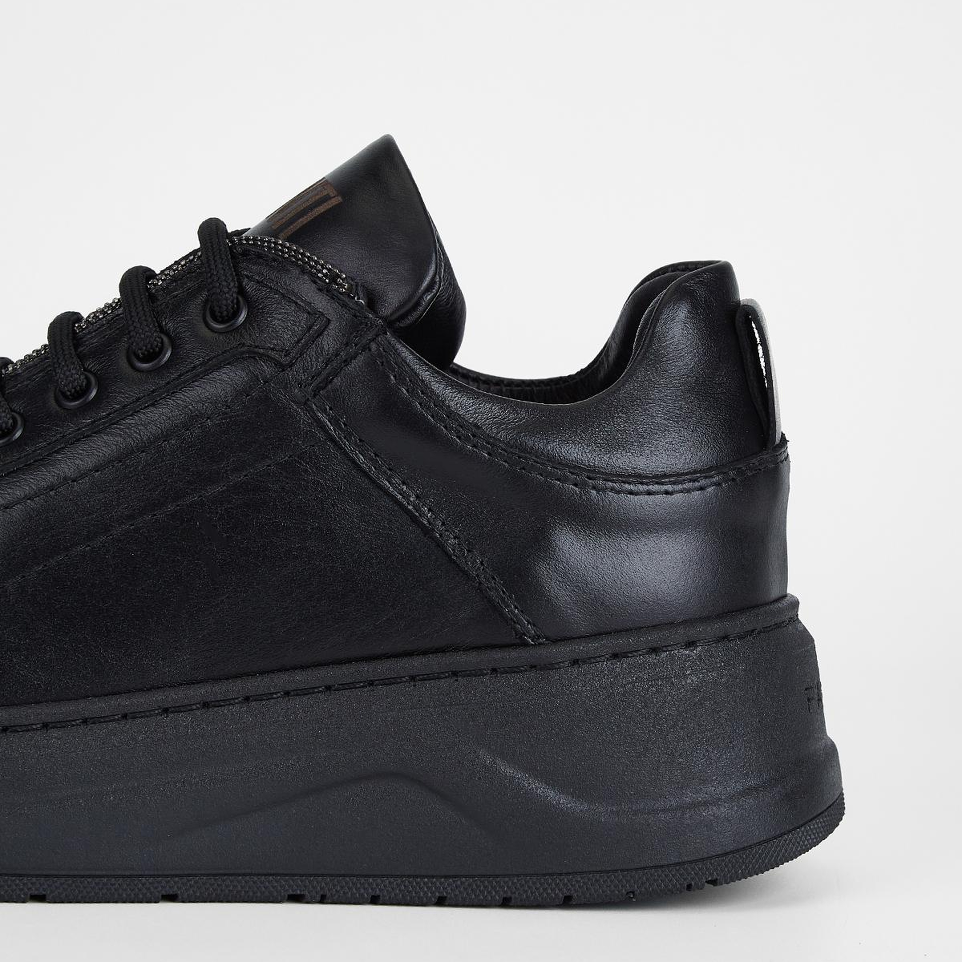 Valmenti Kadın Hakiki Deri Siyah Sneakers & Spor Ayakkabı