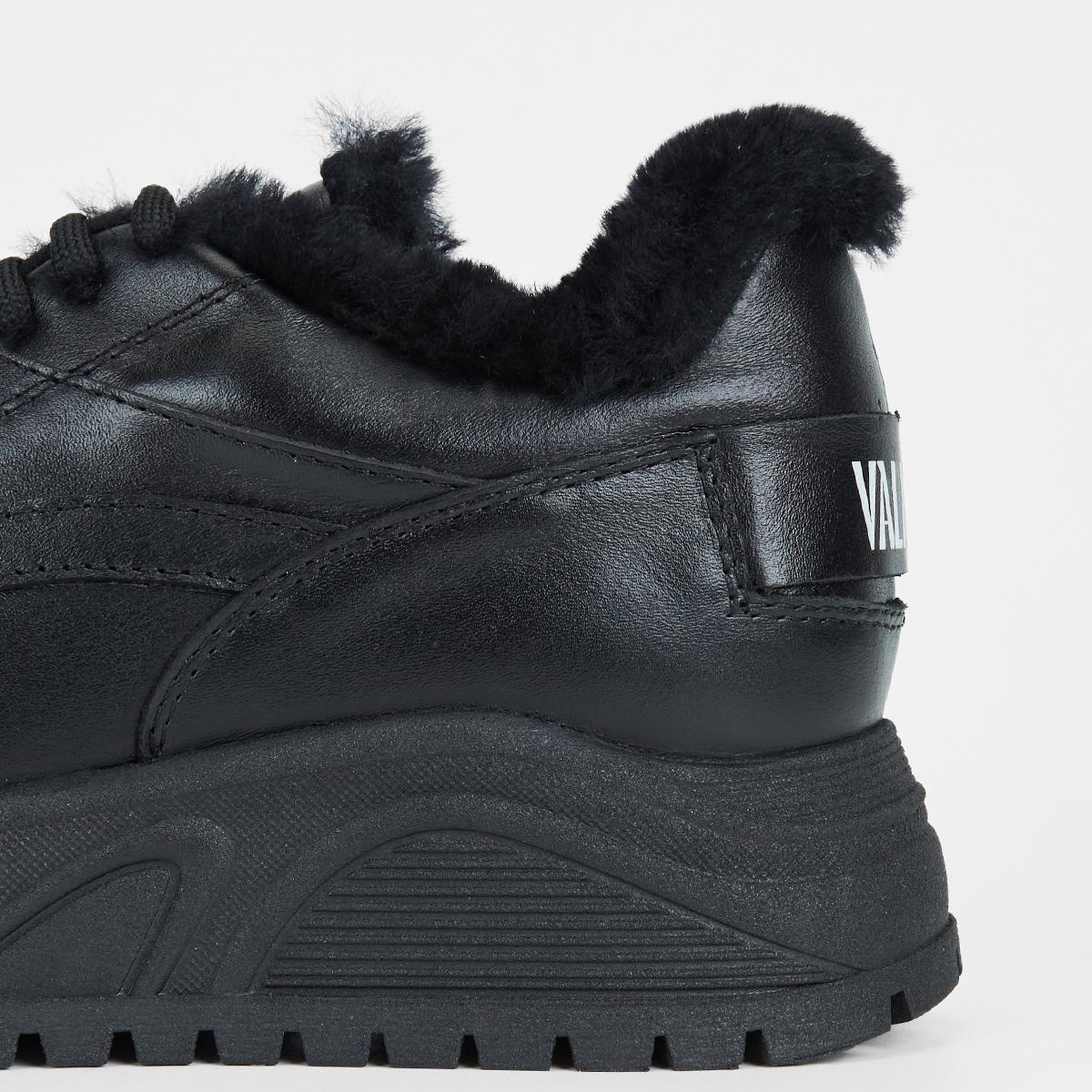 Valmenti Kadın Hakiki Deri Siyah Sneakers & Spor Ayakkabı