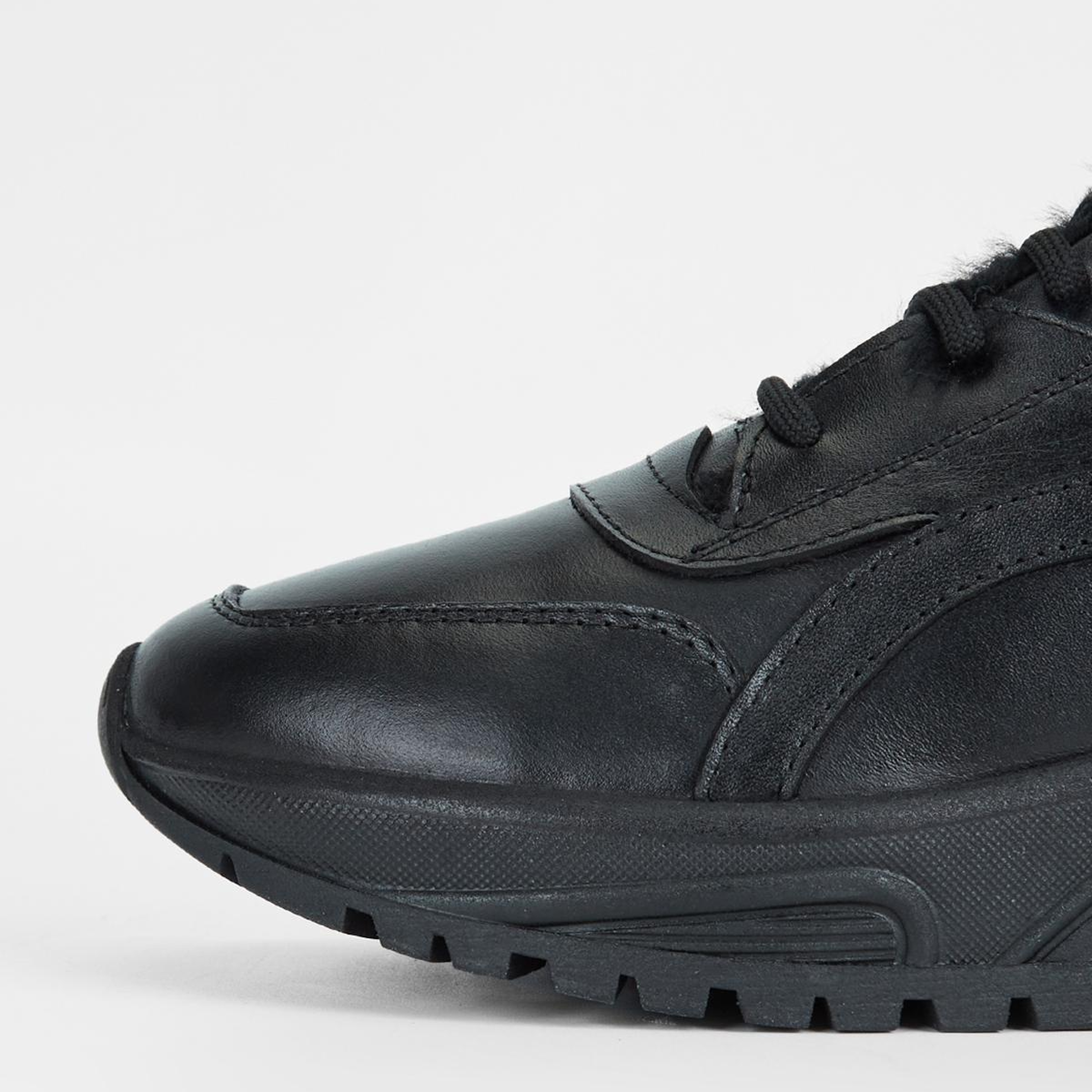 Valmenti Kadın Hakiki Deri Siyah Sneakers & Spor Ayakkabı