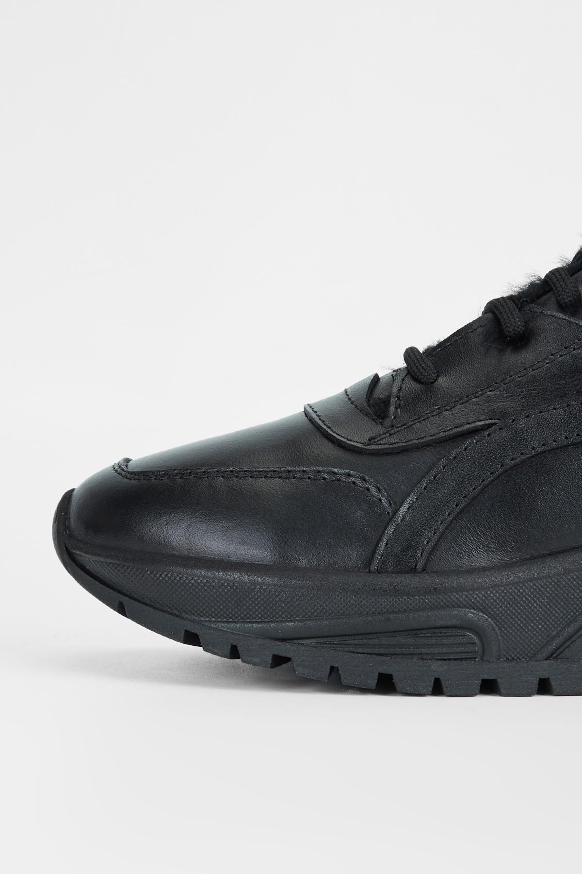 Valmenti Kadın Hakiki Deri Siyah Sneakers & Spor Ayakkabı