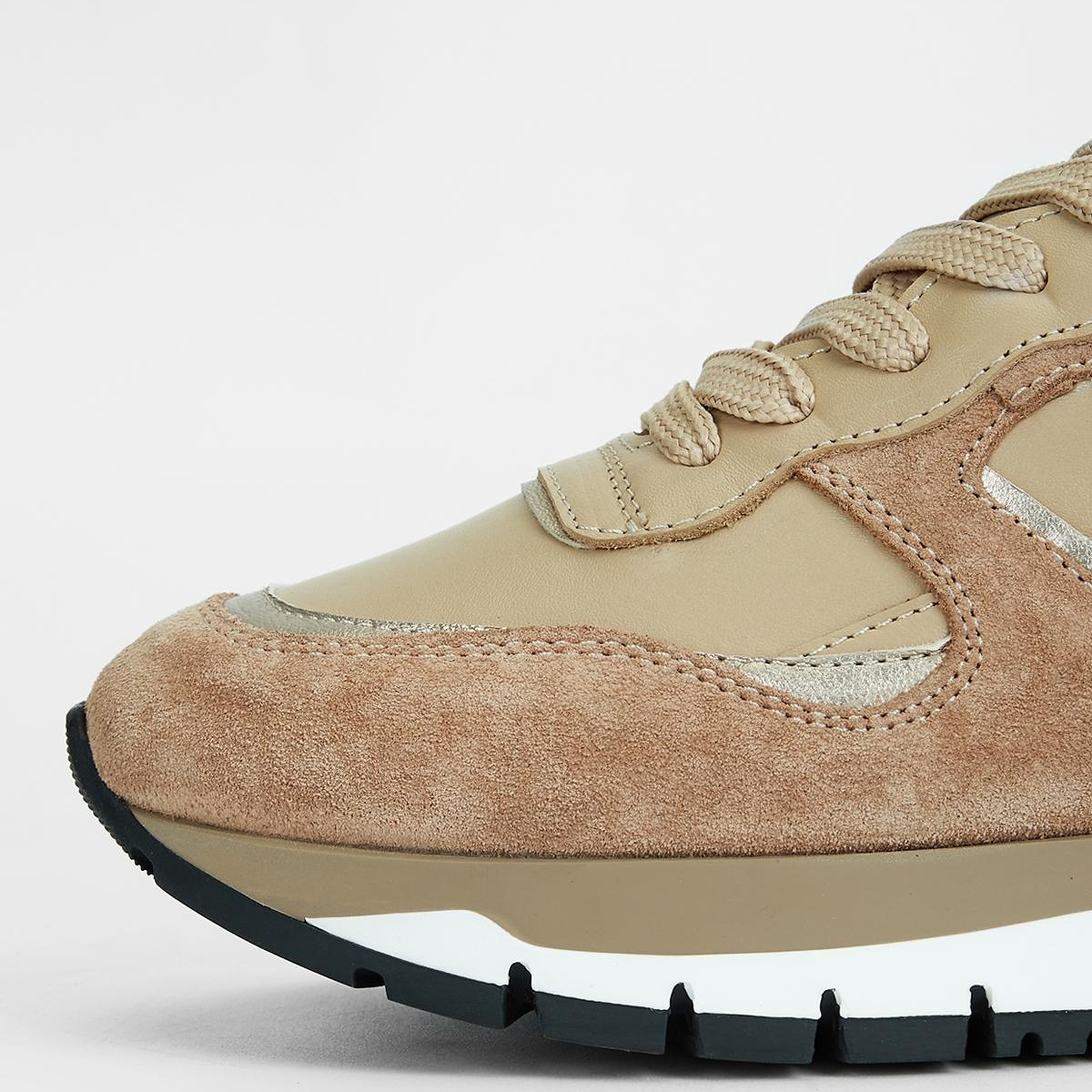 Valmenti Kadın Hakiki Deri Bej Sneakers & Spor Ayakkabı