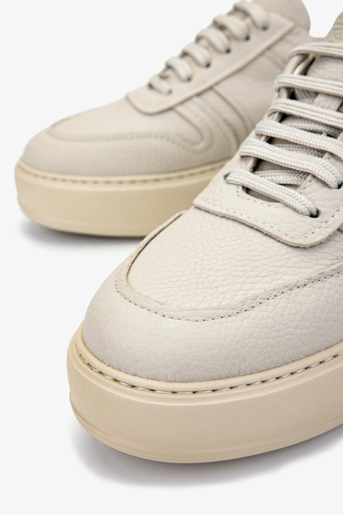 Valmenti Kadın Hakiki Deri Bej Floter Sneakers & Spor Ayakkabı