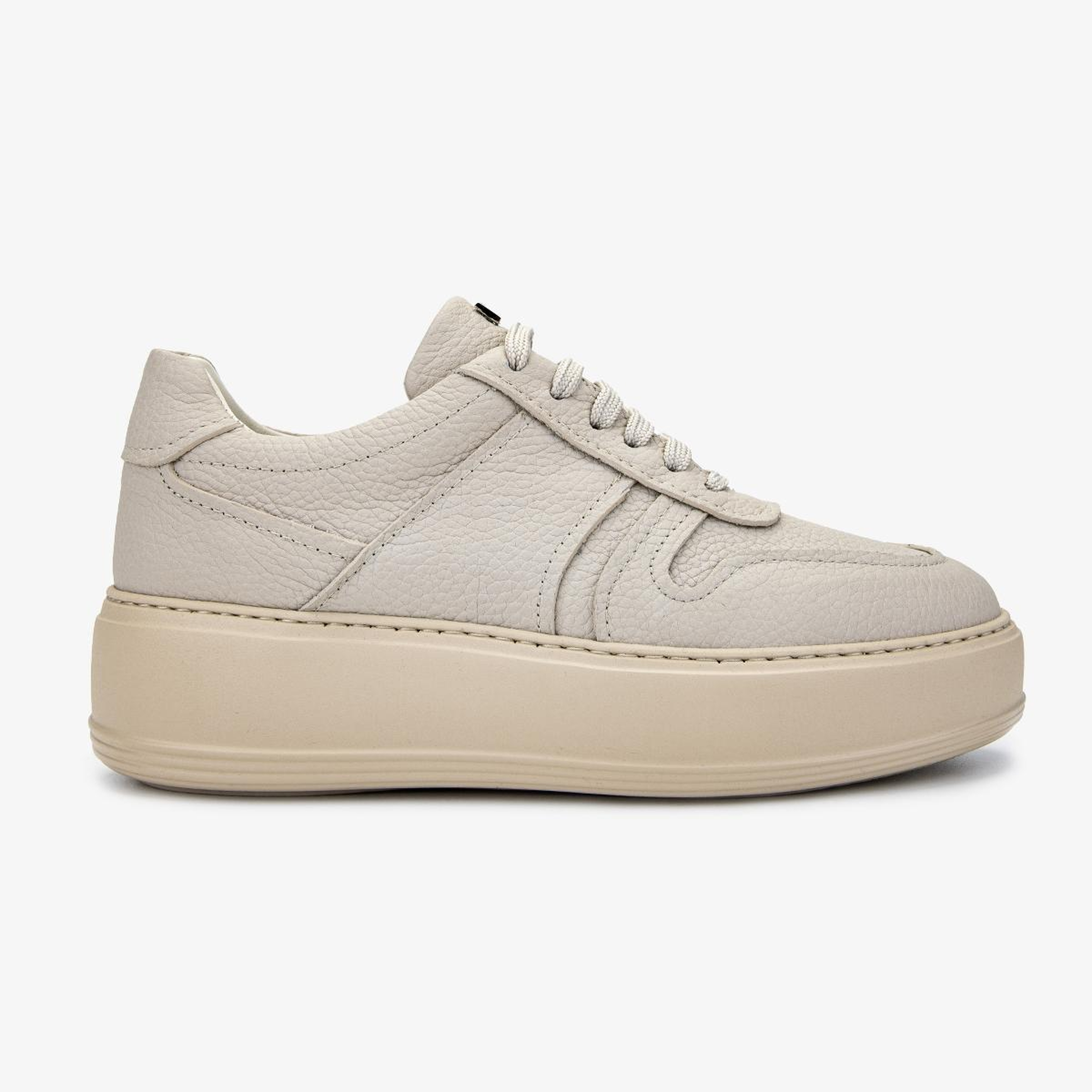 Valmenti Kadın Hakiki Deri Bej Floter Sneakers & Spor Ayakkabı
