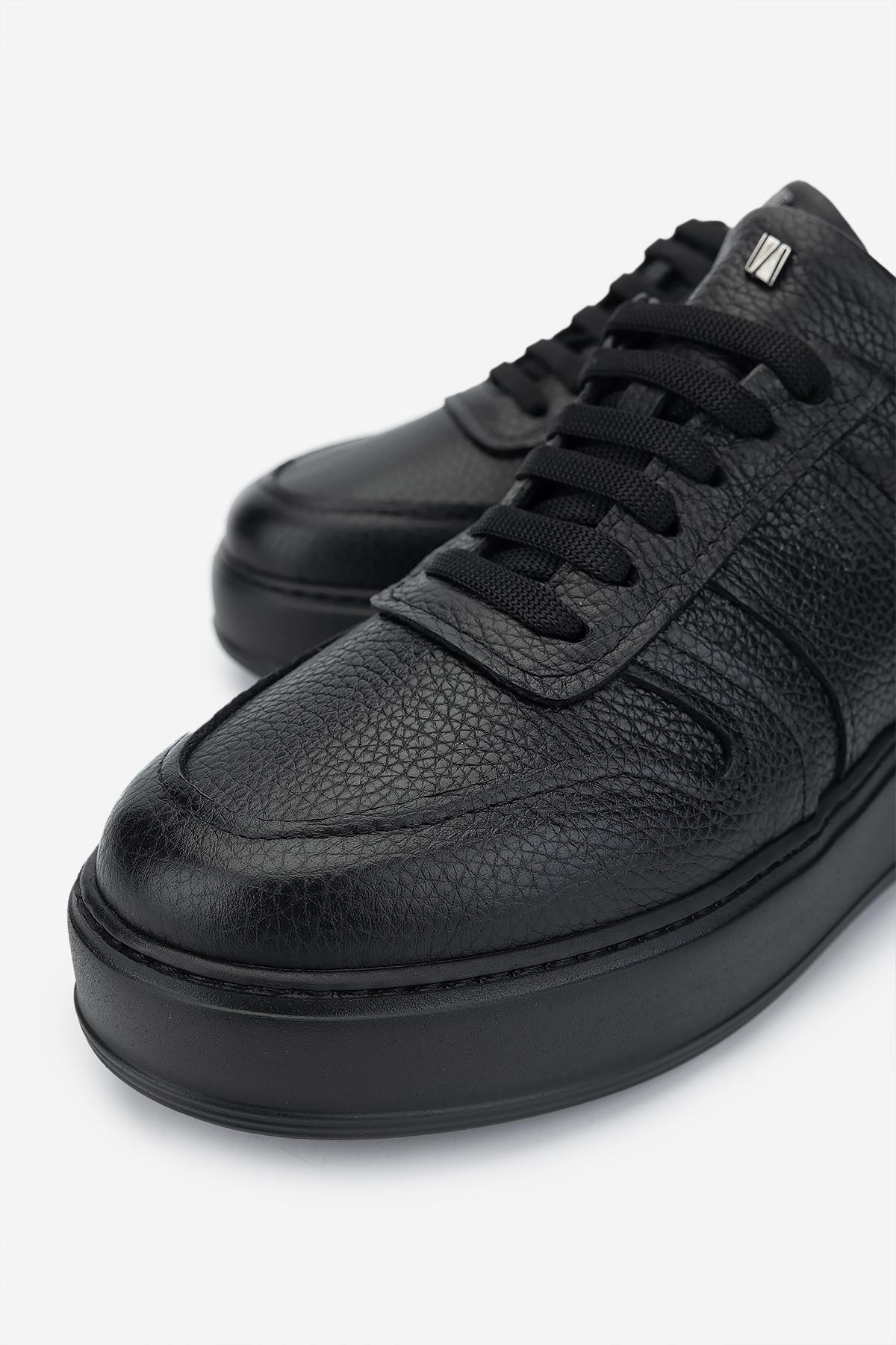 Valmenti Kadın Hakiki Deri Siyah Floter Sneakers & Spor Ayakkabı