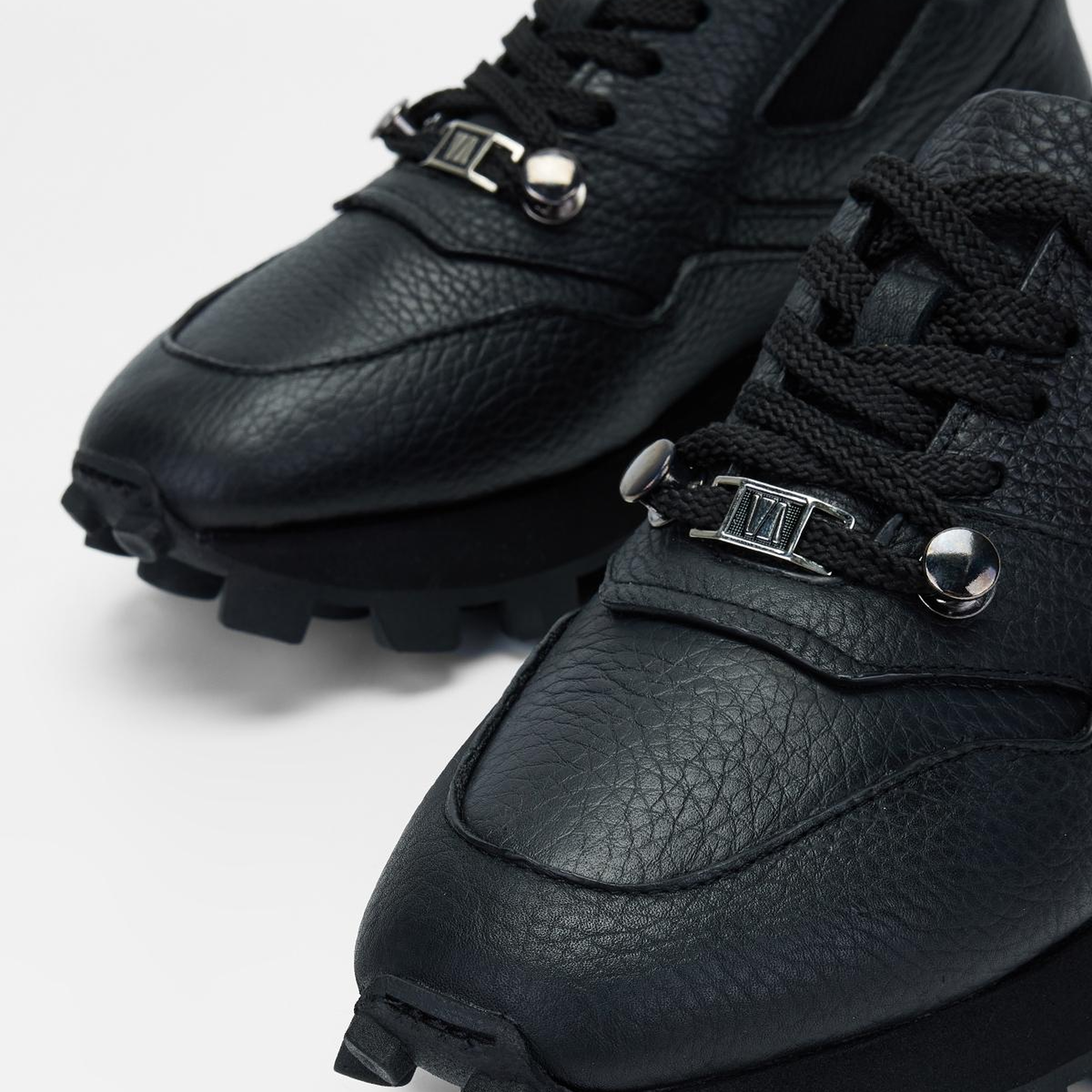 Valmenti Kadın Hakiki Deri Siyah Floter Sneakers & Spor Ayakkabı