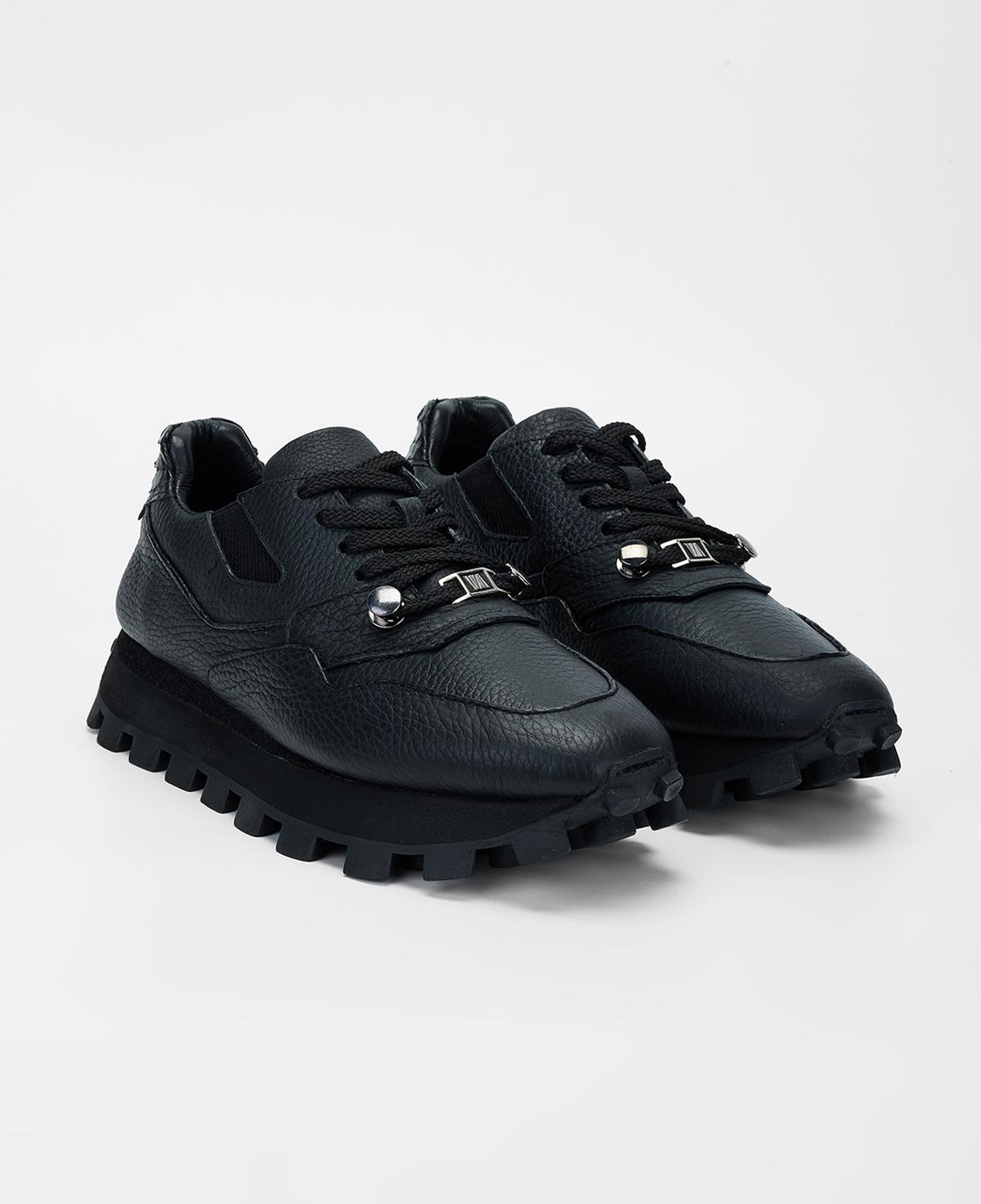 Valmenti Kadın Hakiki Deri Siyah Floter Sneakers & Spor Ayakkabı