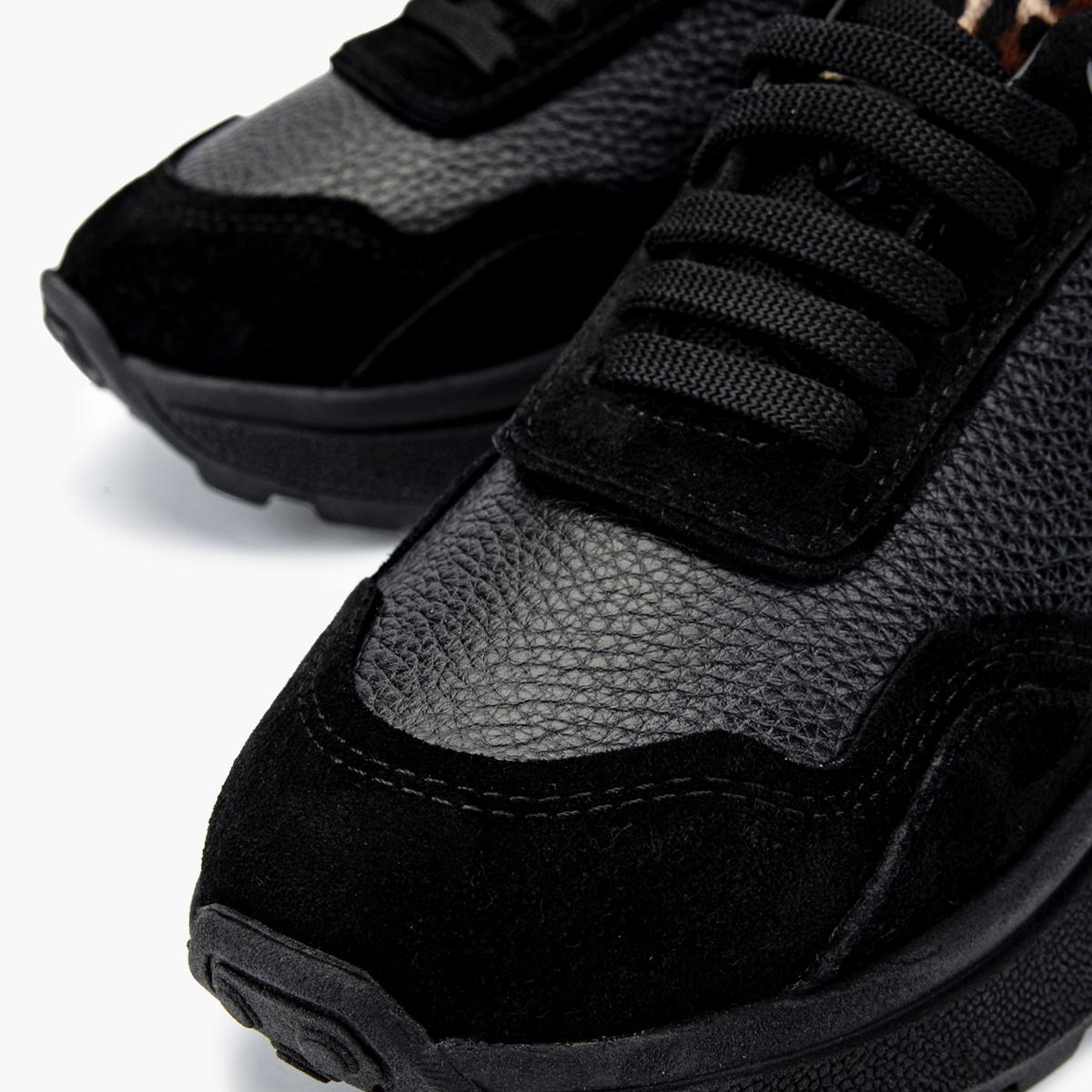 Valmenti Kadın Hakiki Deri Siyah Floter Sneakers & Spor Ayakkabı