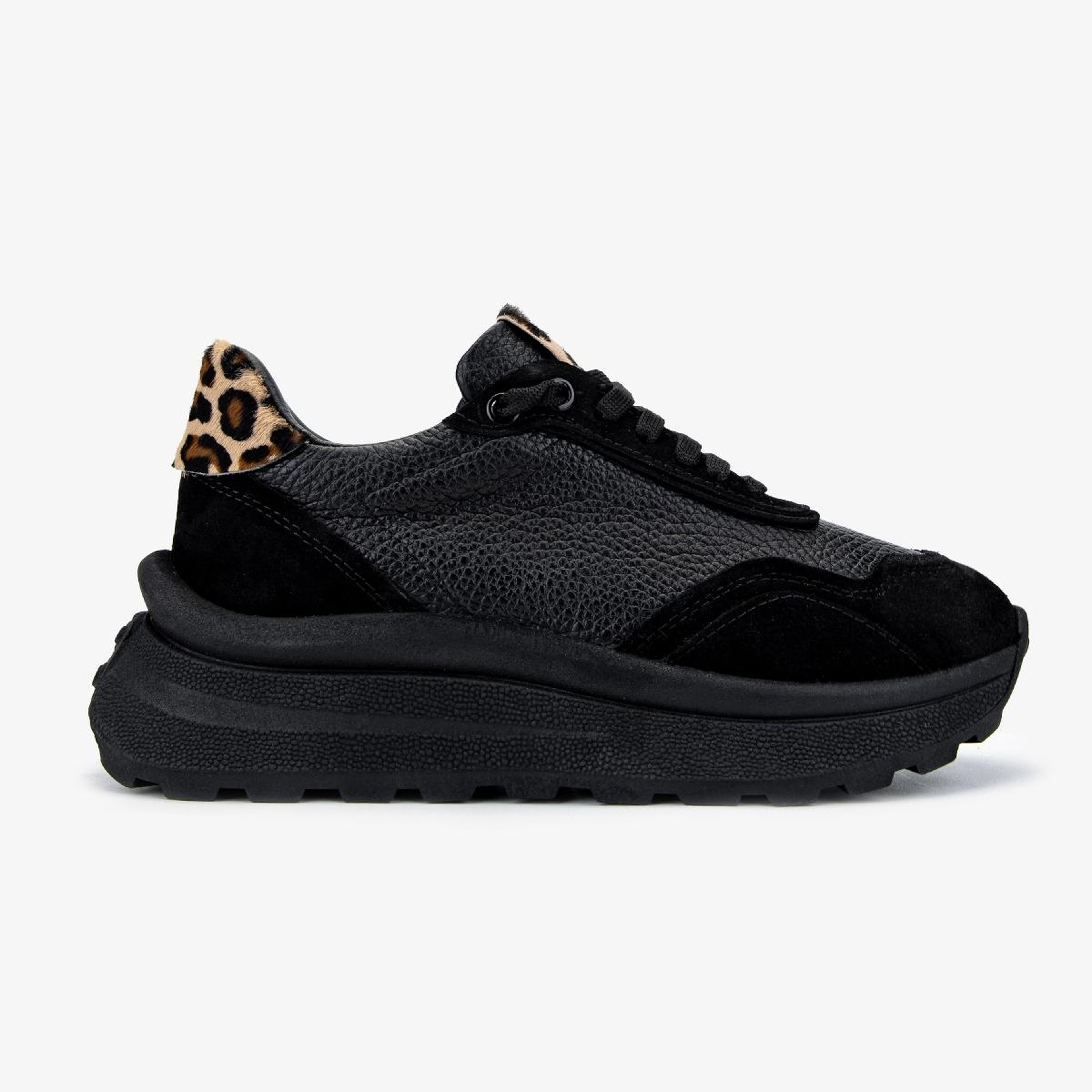 Valmenti Kadın Hakiki Deri Siyah Floter Sneakers & Spor Ayakkabı