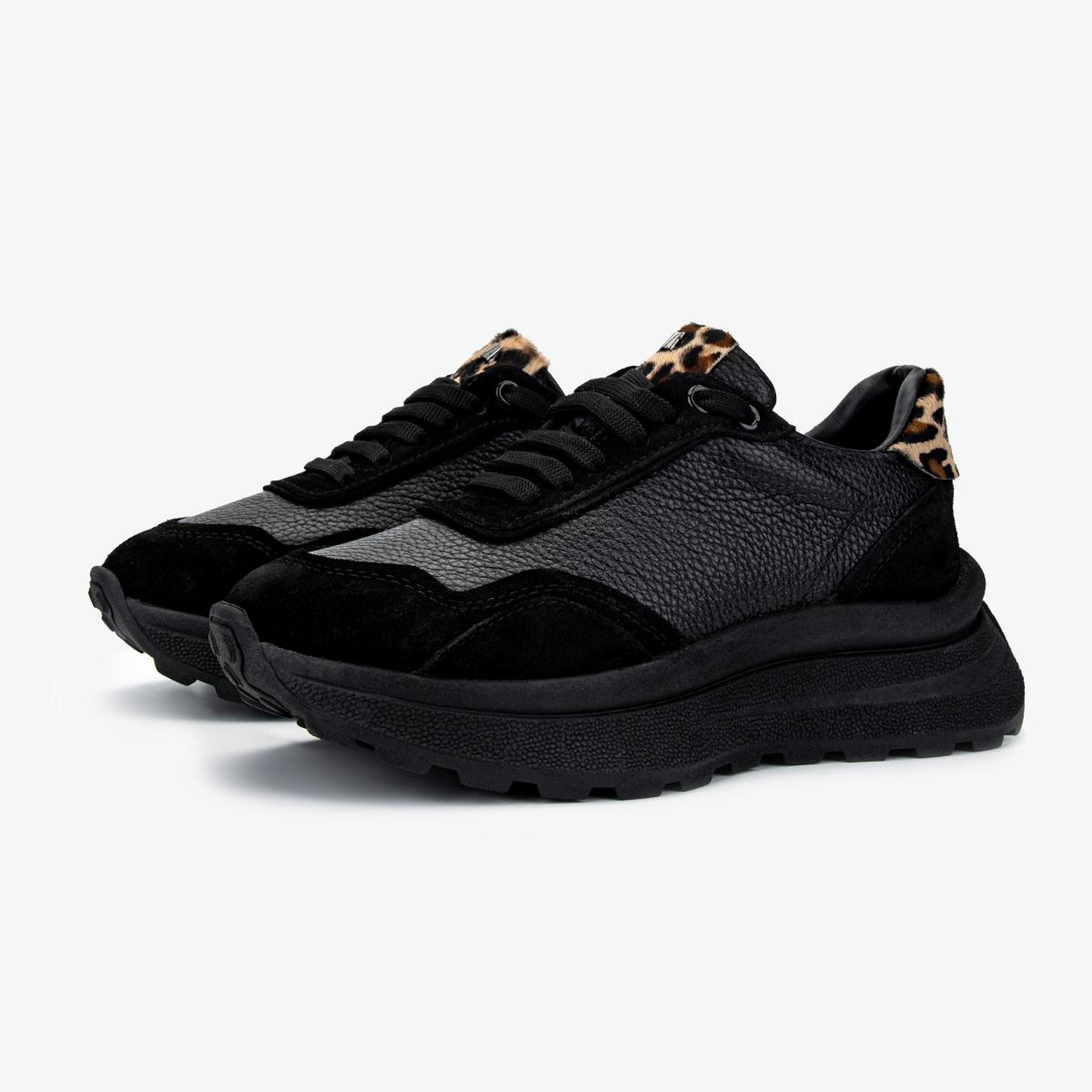 Valmenti Kadın Hakiki Deri Siyah Floter Sneakers & Spor Ayakkabı