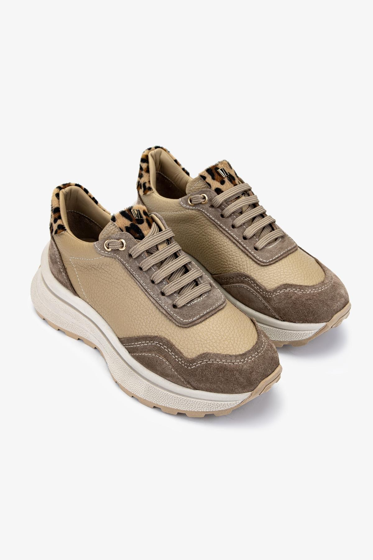 Valmenti Kadın Hakiki Deri Vizon Floter Sneakers & Spor Ayakkabı