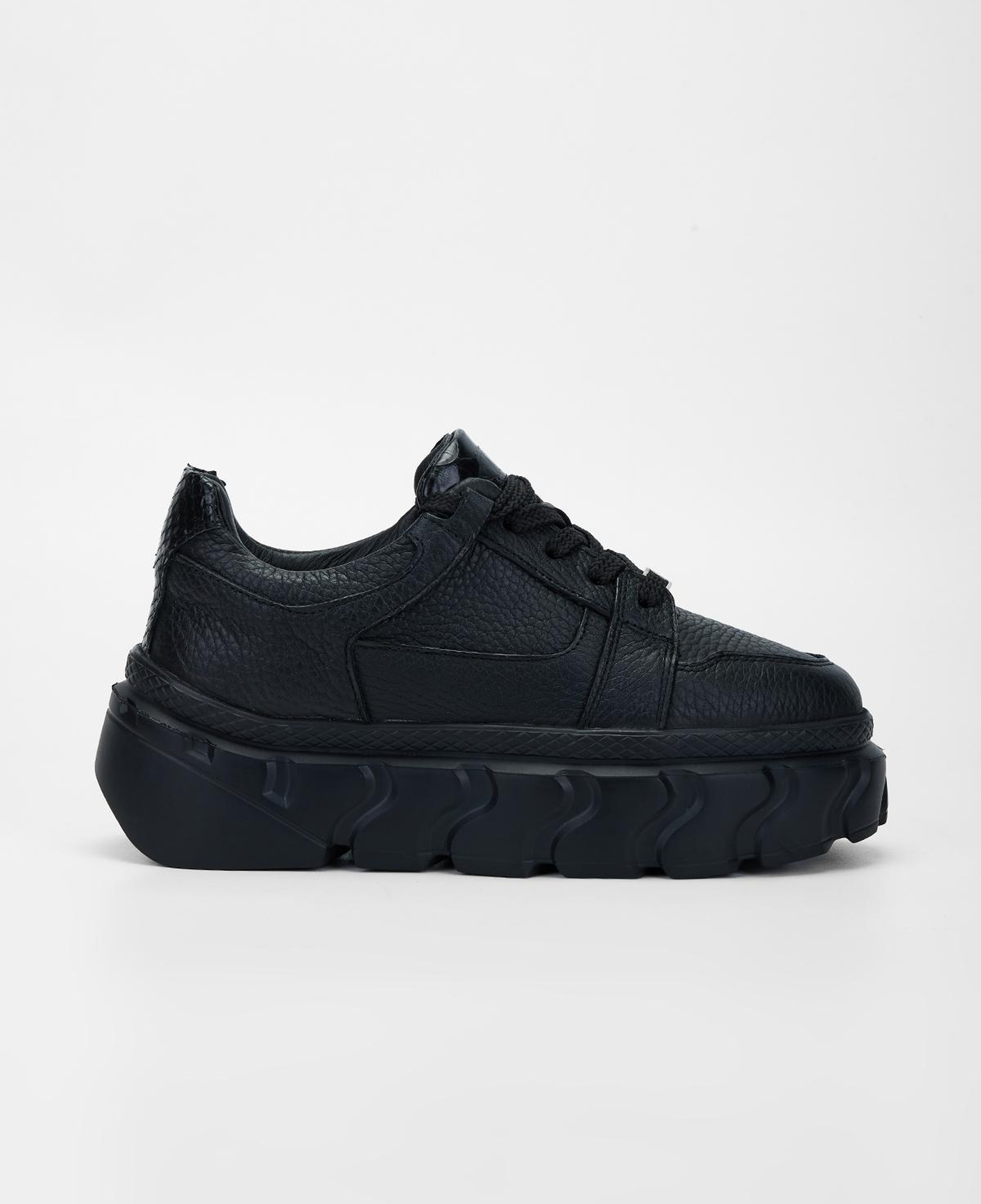 Valmenti Kadın Hakiki Deri Siyah Floter Sneakers & Spor Ayakkabı