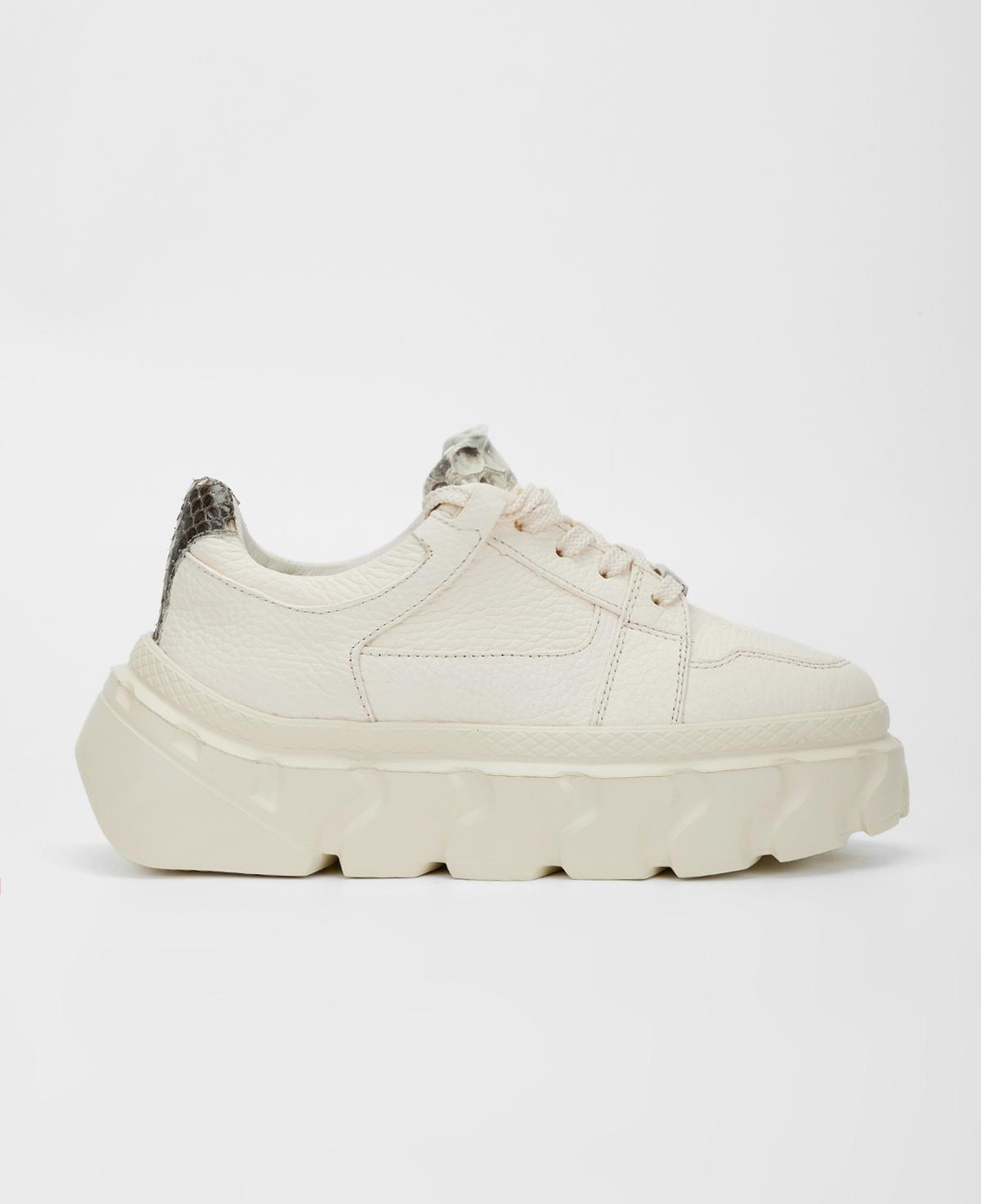 Valmenti Kadın Hakiki Deri Bej Floter Sneakers & Spor Ayakkabı