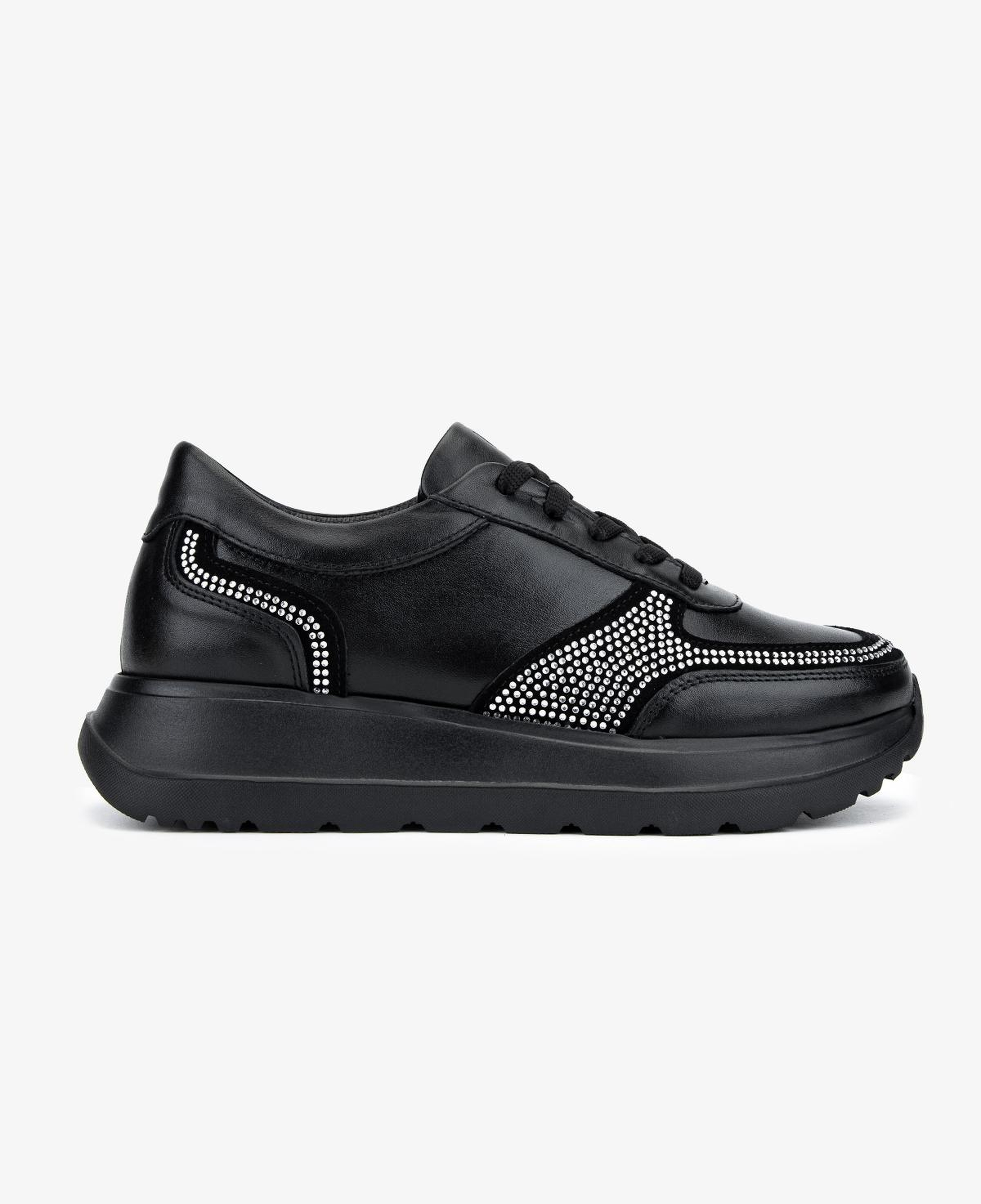 Valmenti Kadın Hakiki Deri Siyah Sneakers & Spor Ayakkabı