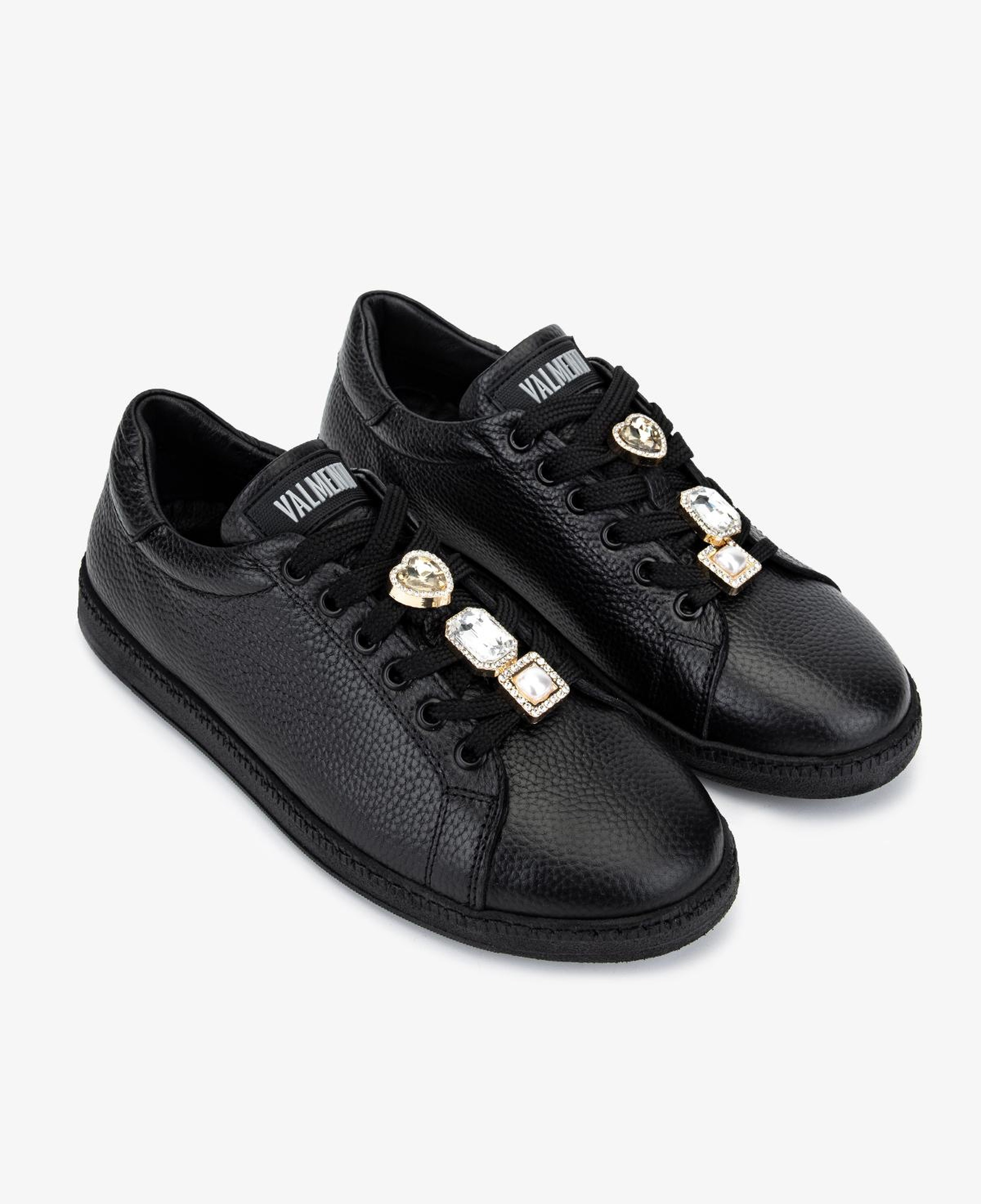 Valmenti Kadın Hakiki Deri Siyah Floter Sneakers & Spor Ayakkabı