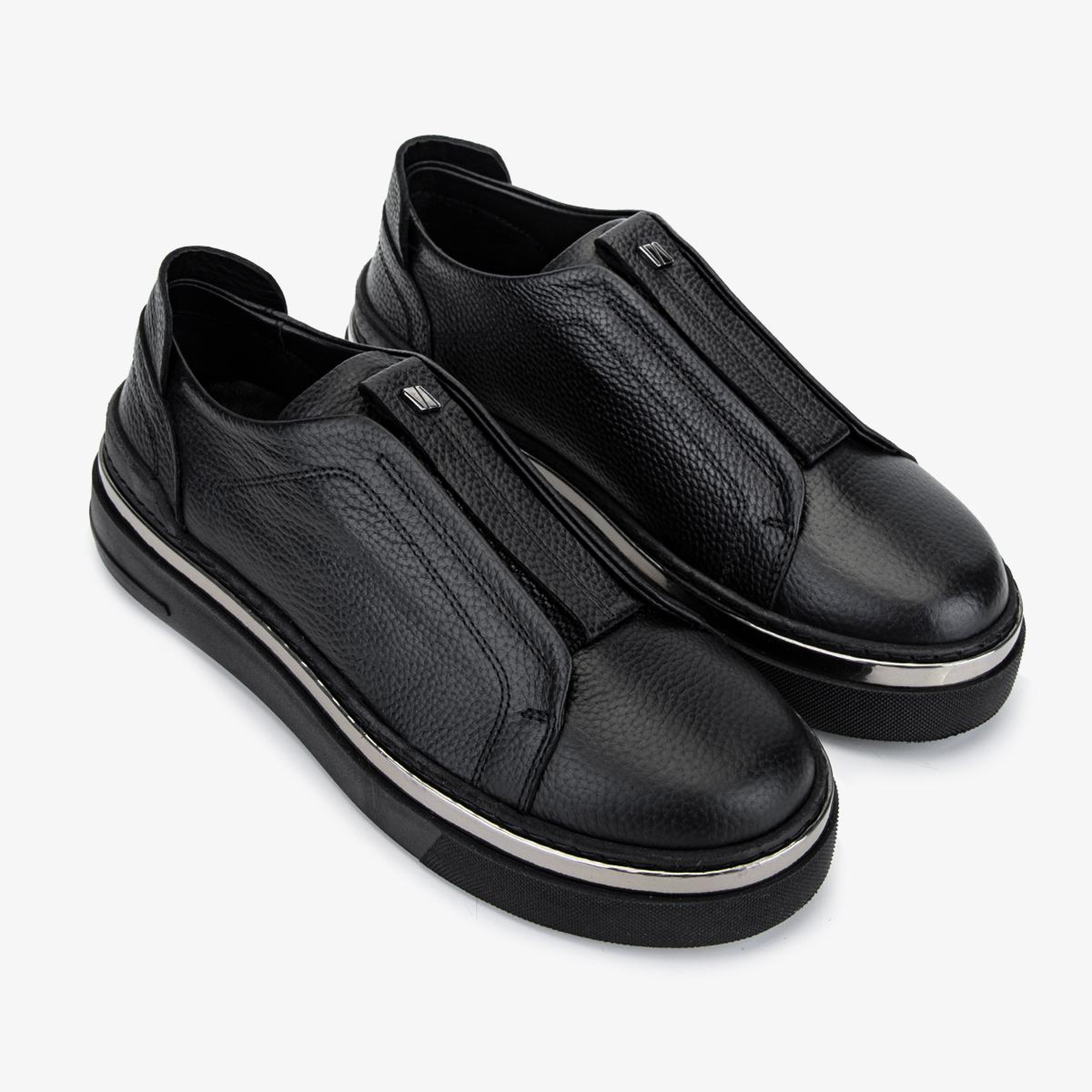 Valmenti Kadın Hakiki Deri Siyah Floter Sneakers & Spor Ayakkabı