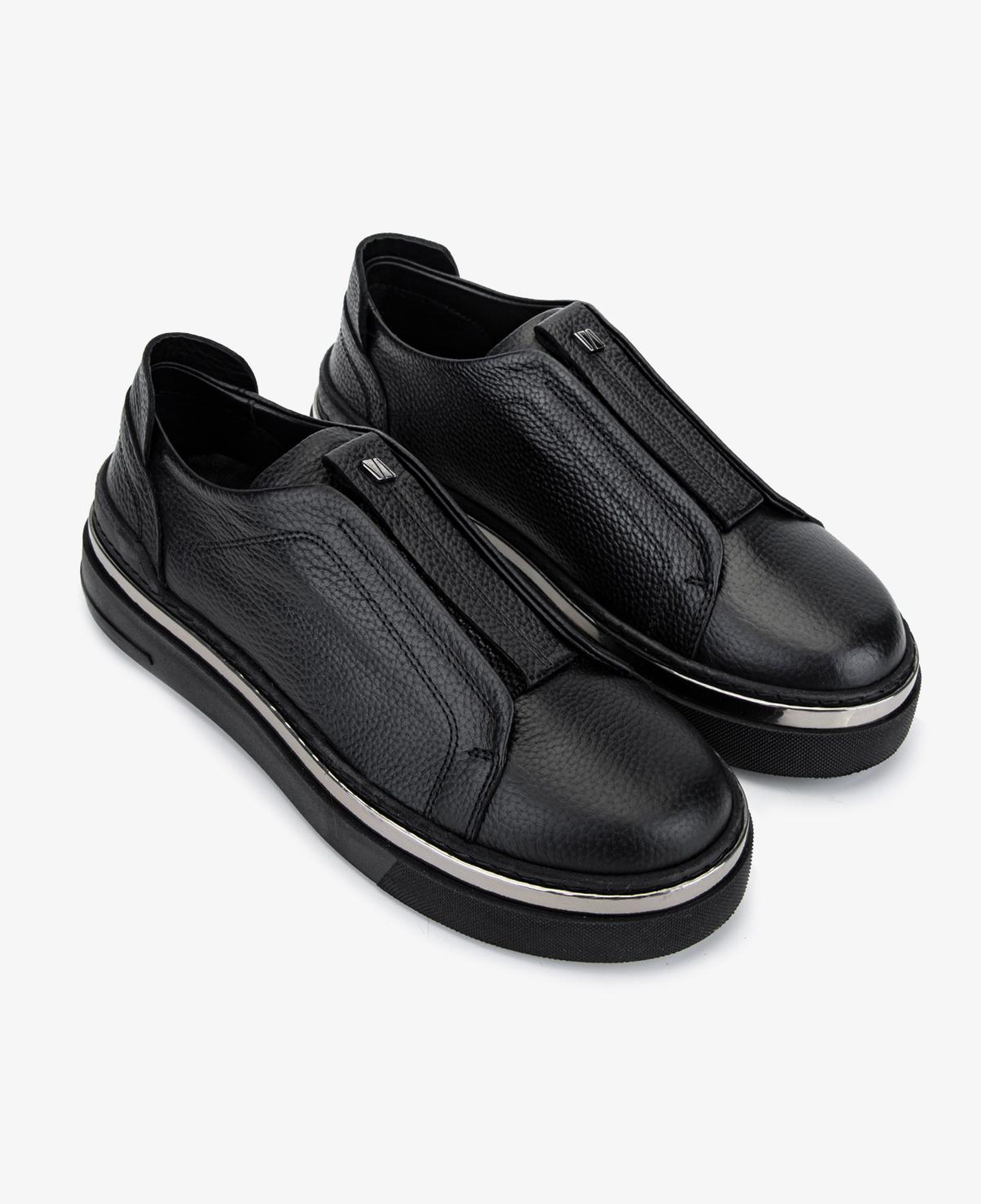 Valmenti Kadın Hakiki Deri Siyah Floter Sneakers & Spor Ayakkabı