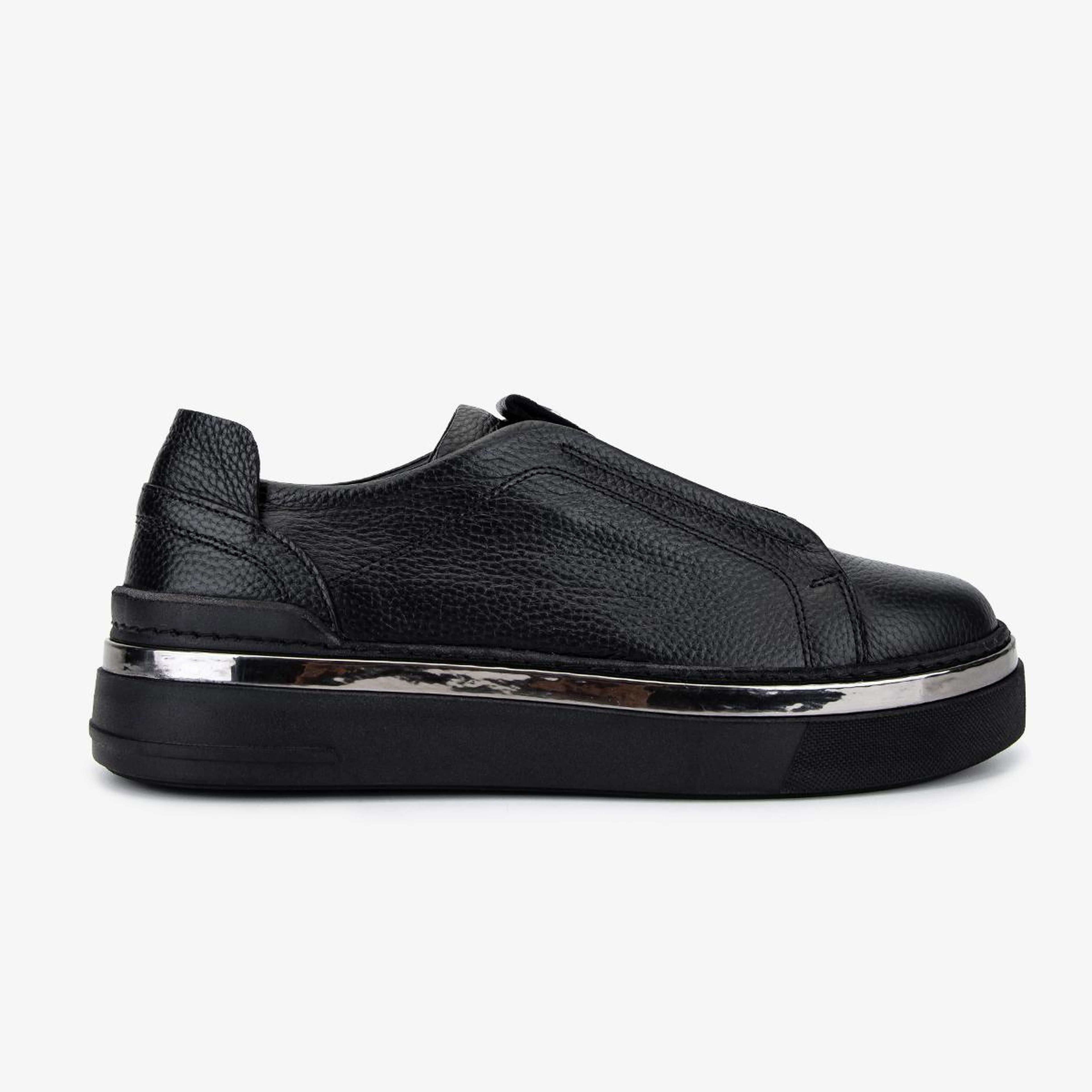 Valmenti Kadın Hakiki Deri Siyah Floter Sneakers & Spor Ayakkabı