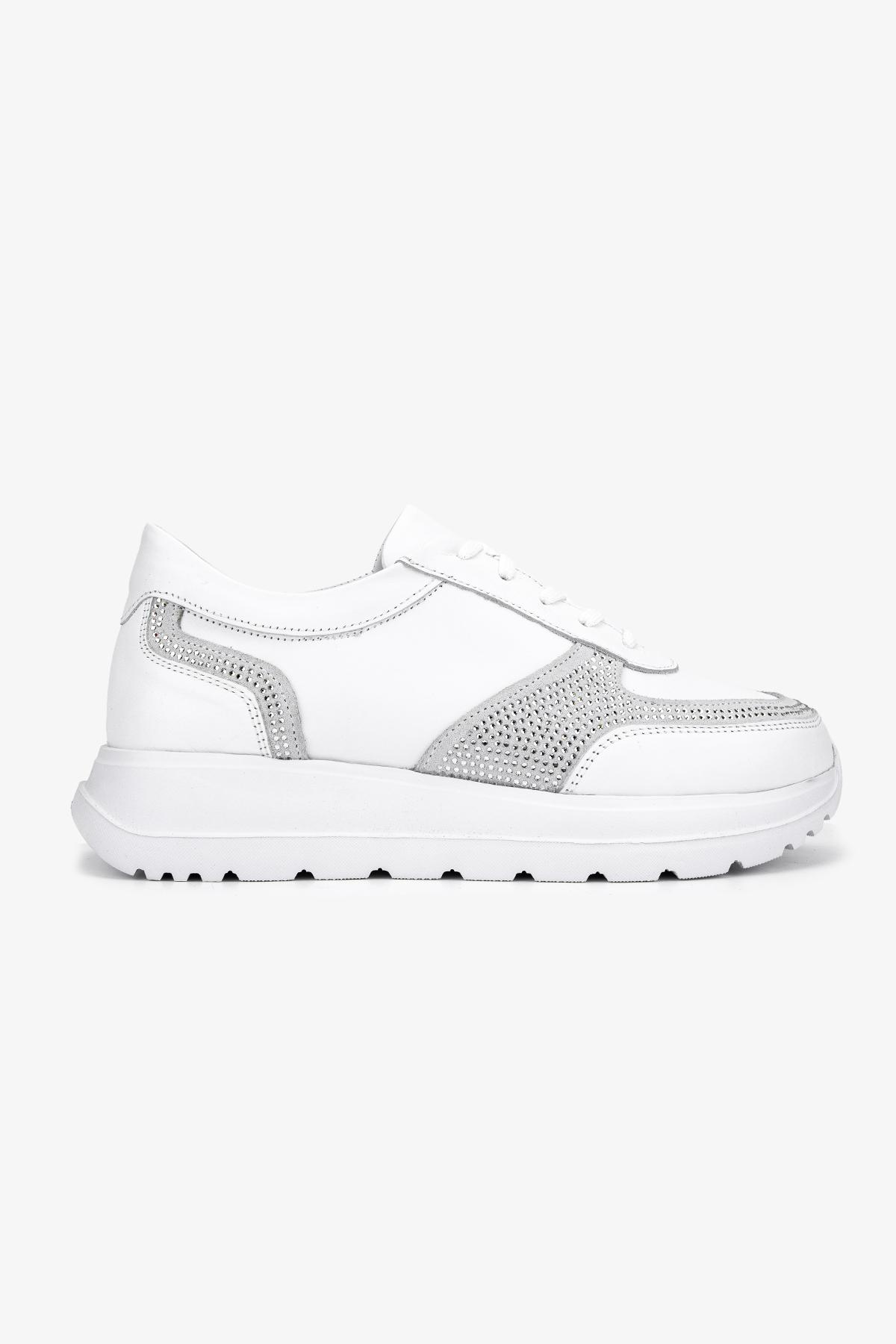 Valmenti Kadın Hakiki Deri Beyaz Sneakers & Spor Ayakkabı