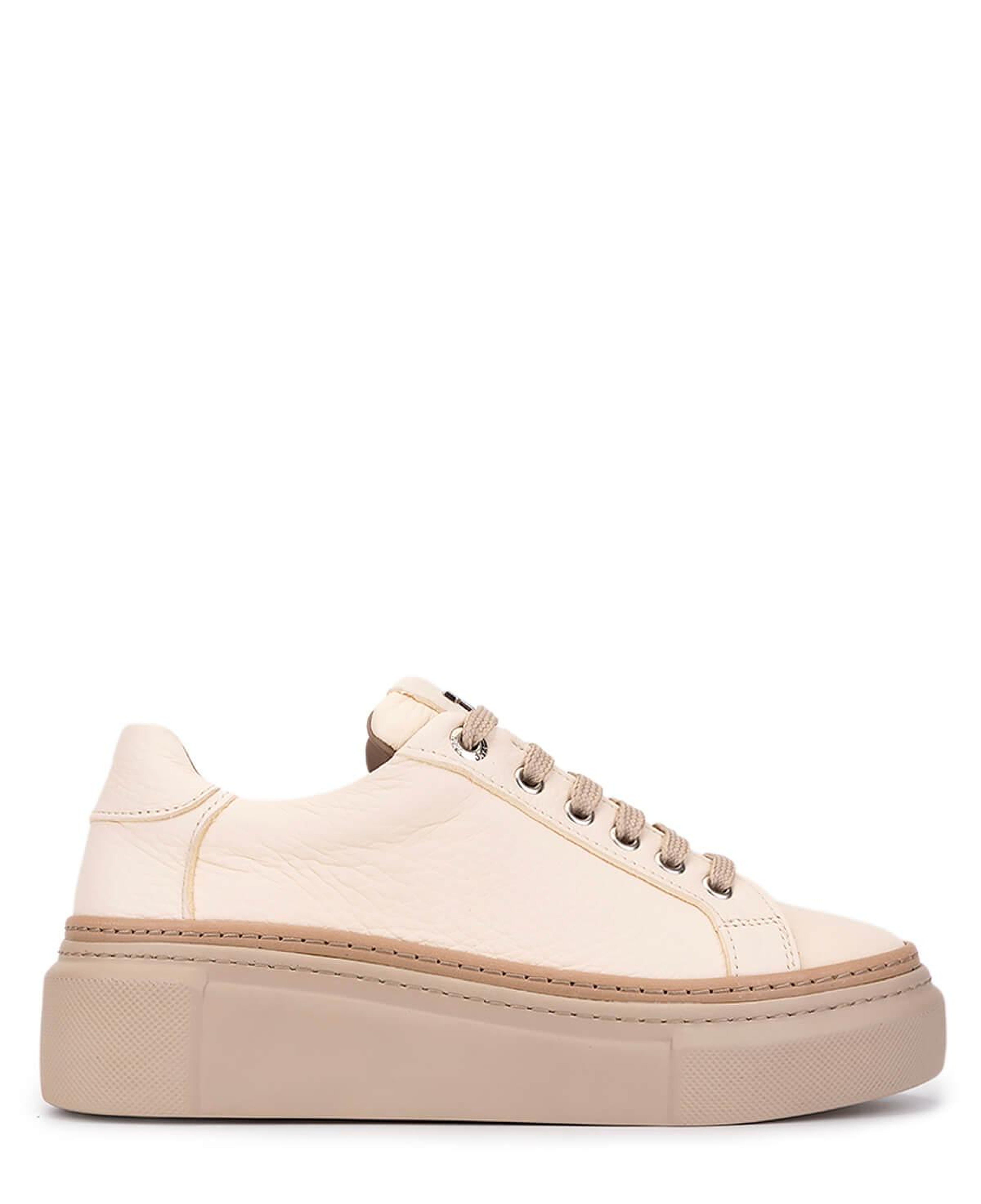 Tamer Tanca Kadın Hakiki Deri Bej Sneakers & Spor Ayakkabı