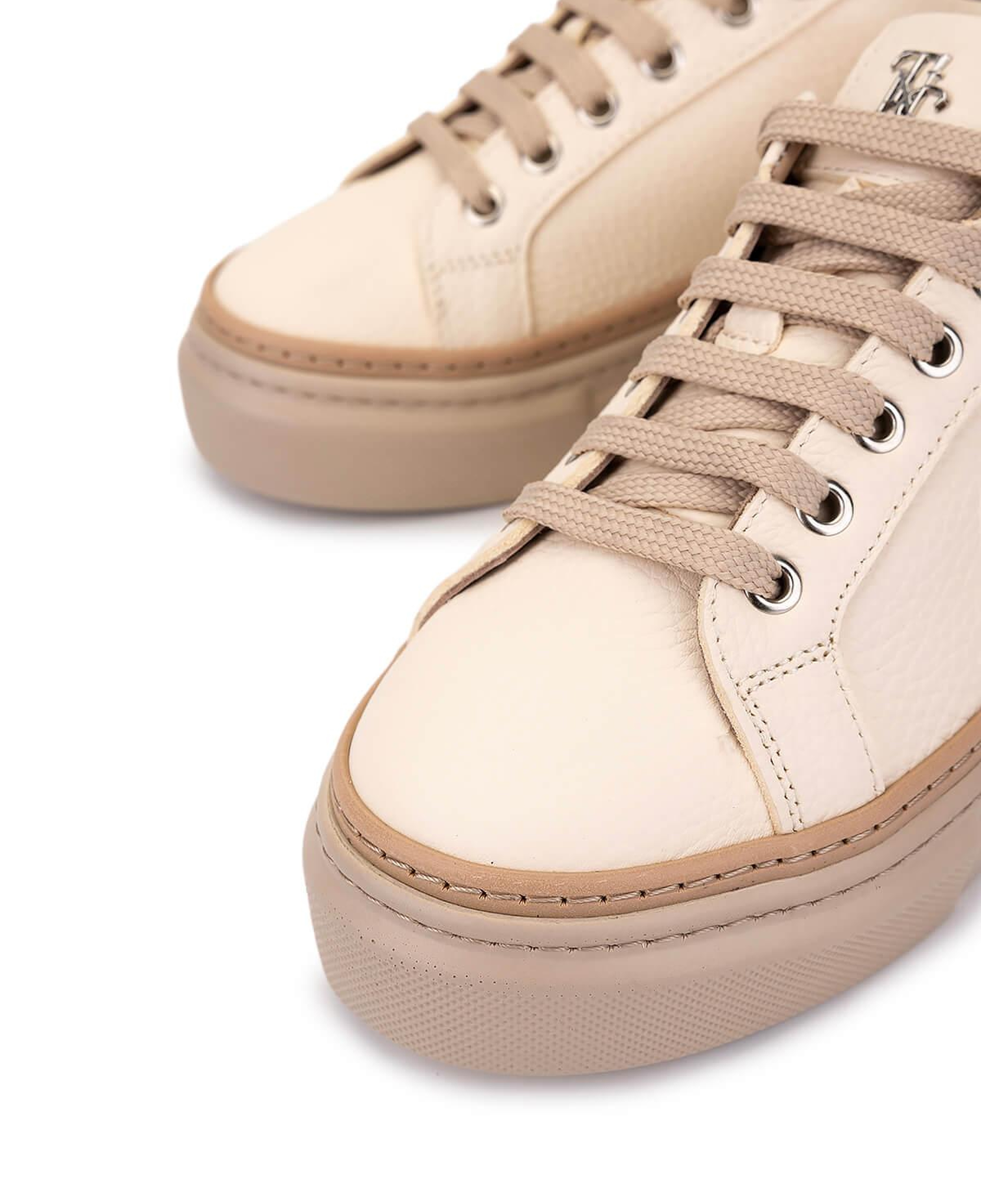 Tamer Tanca Kadın Hakiki Deri Bej Sneakers & Spor Ayakkabı