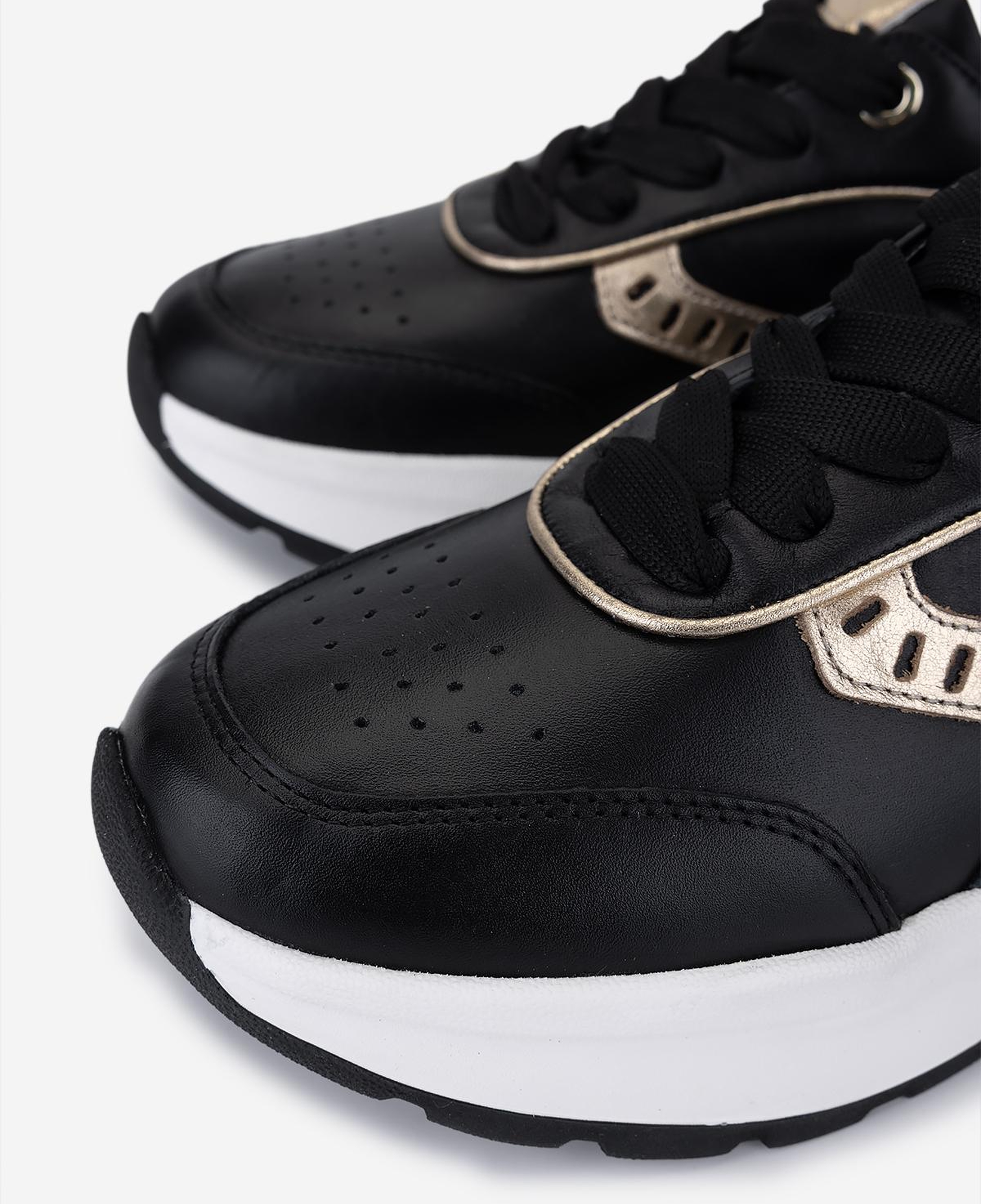 Valmenti Kadın Hakiki Deri Siyah Sneakers & Spor Ayakkabı