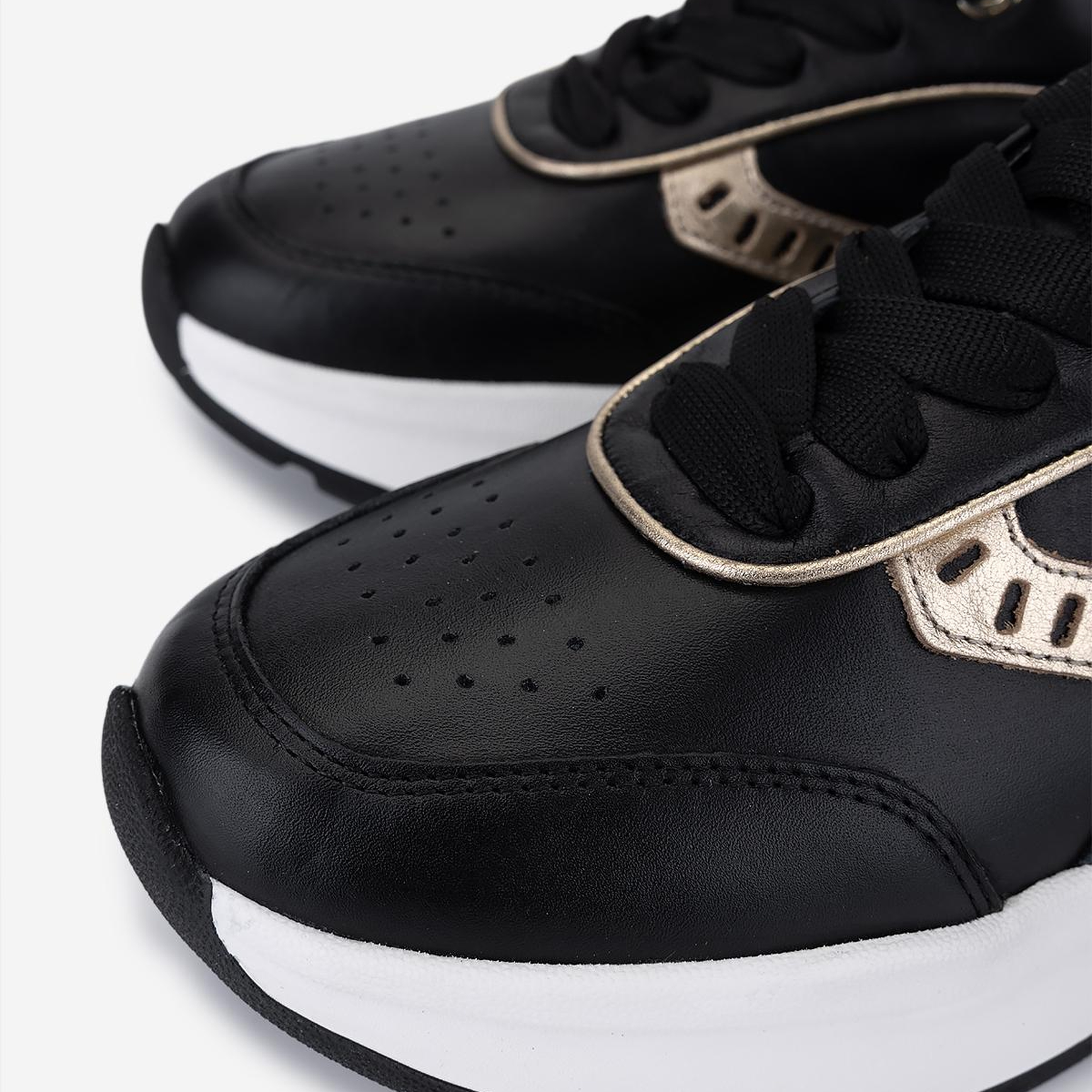 Valmenti Kadın Hakiki Deri Siyah Sneakers & Spor Ayakkabı