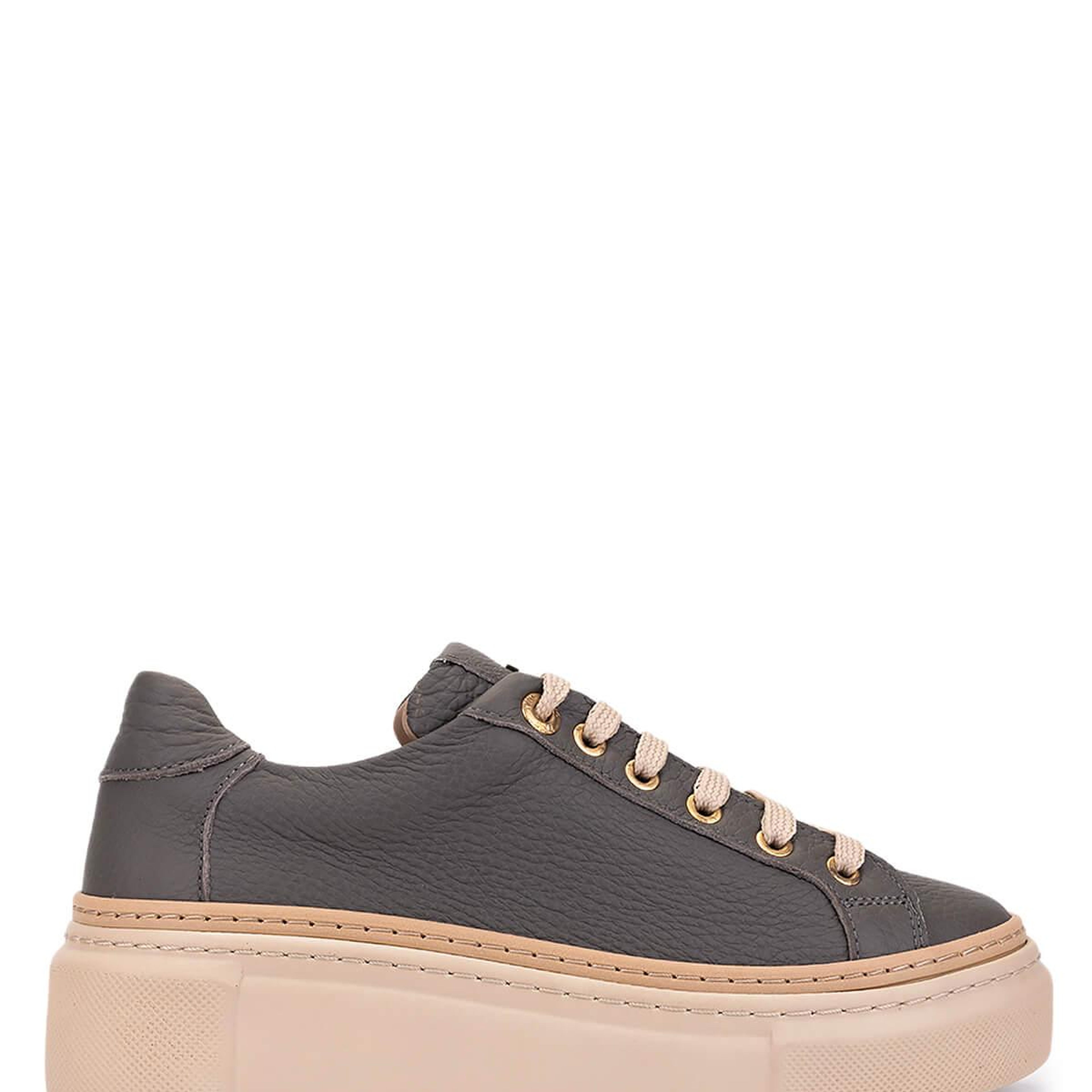 Tamer Tanca Kadın Hakiki Deri Koyu Gri Sneakers & Spor Ayakkabı