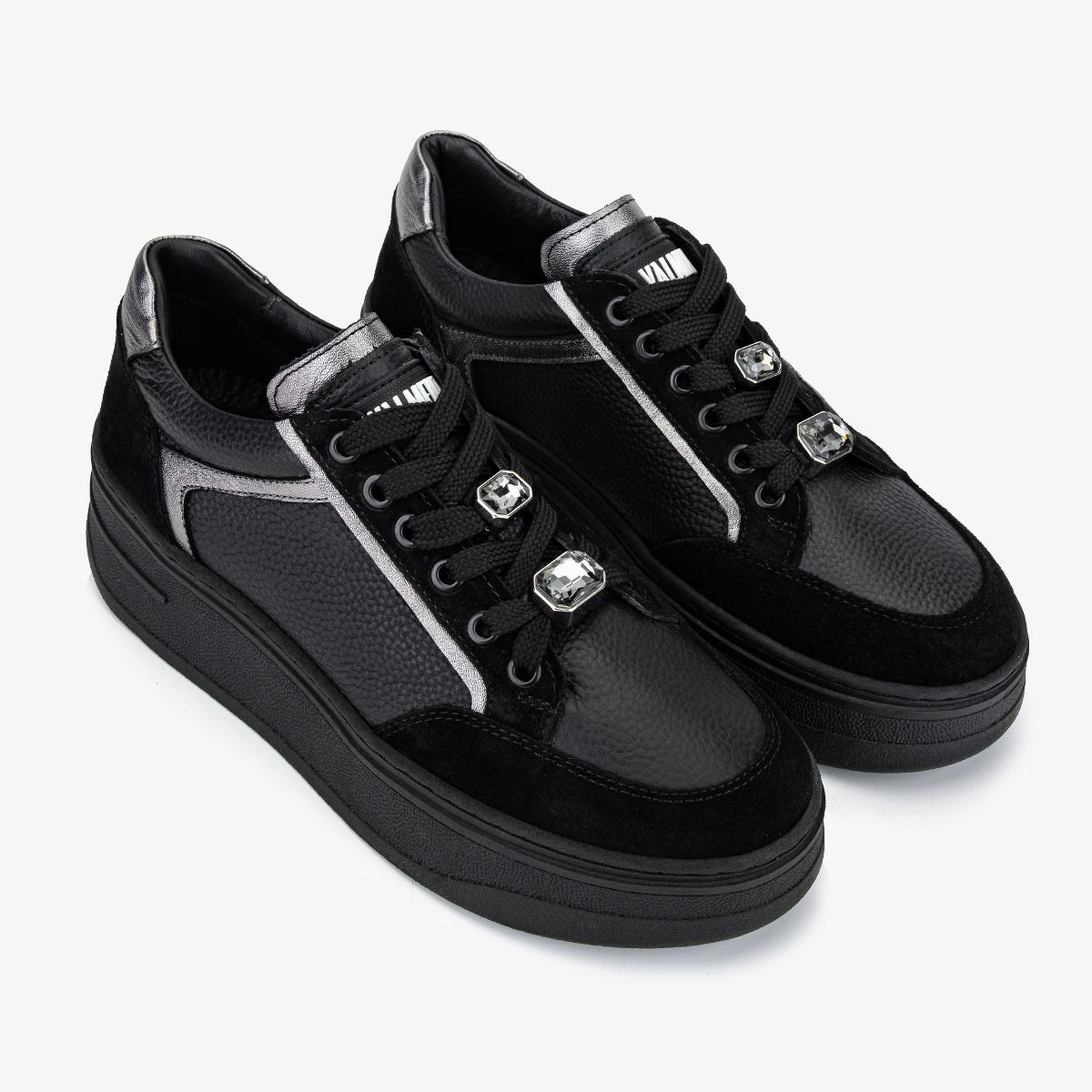 Valmenti Kadın Hakiki Deri Siyah Sneakers & Spor Ayakkabı