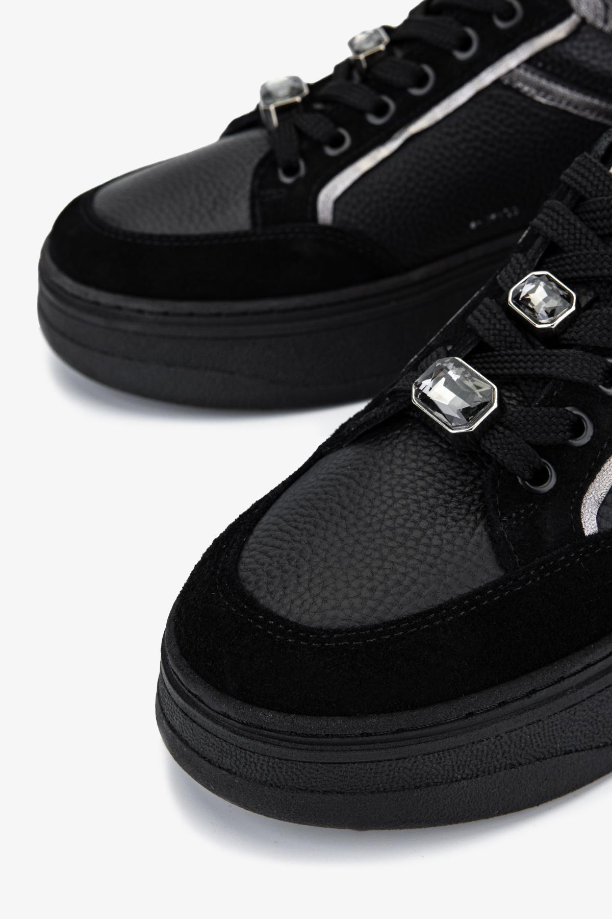 Valmenti Kadın Hakiki Deri Siyah Sneakers & Spor Ayakkabı