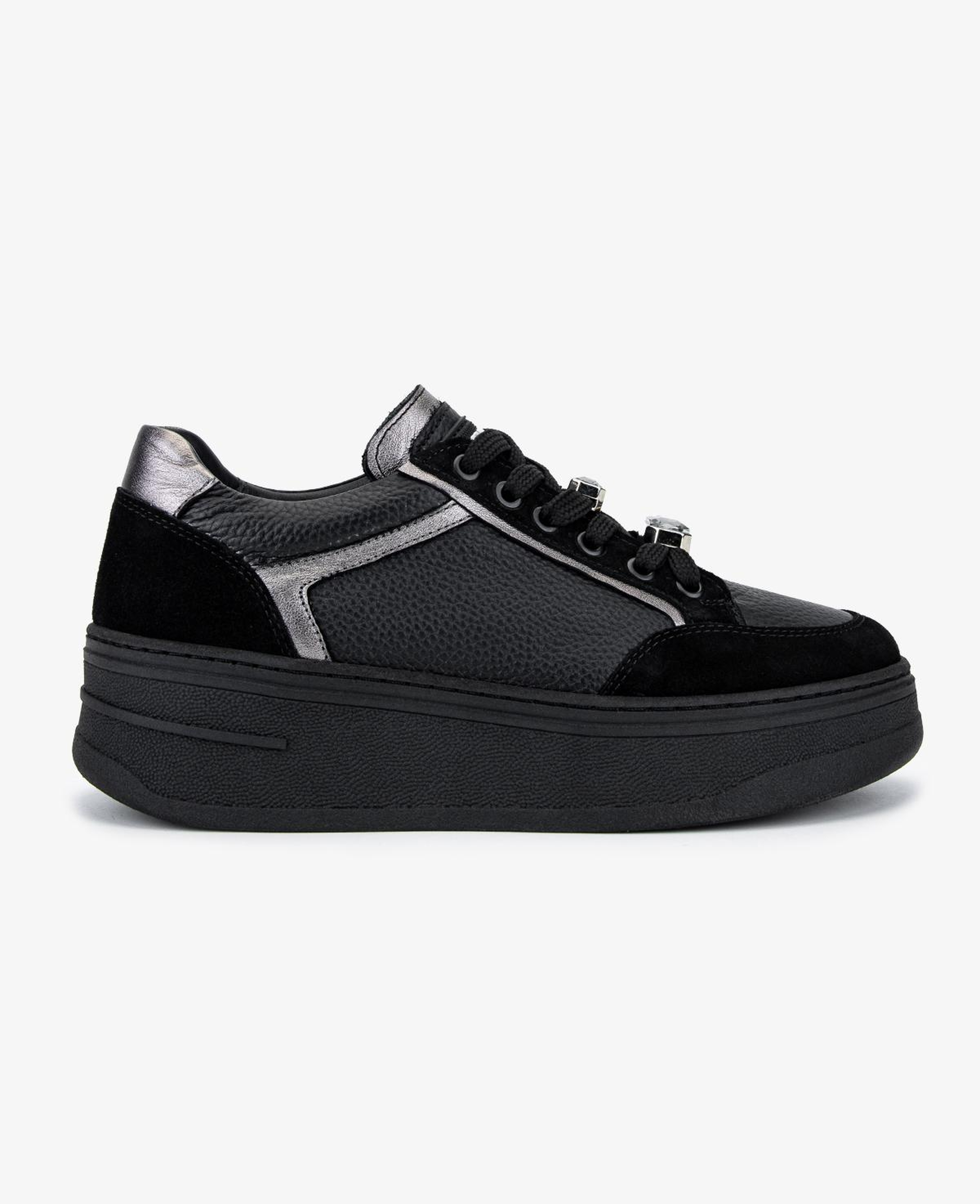 Valmenti Kadın Hakiki Deri Siyah Sneakers & Spor Ayakkabı