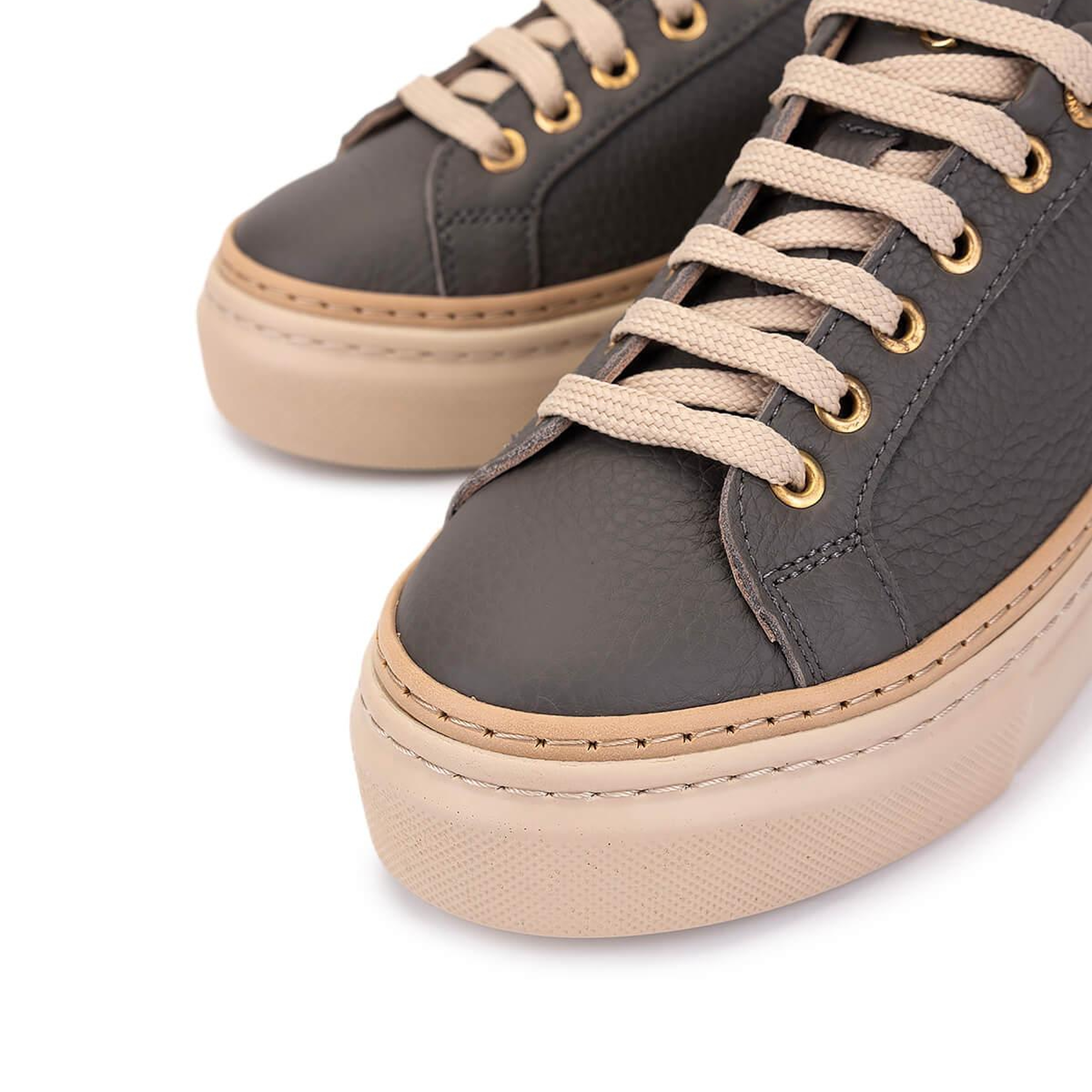 Tamer Tanca Kadın Hakiki Deri Koyu Gri Sneakers & Spor Ayakkabı