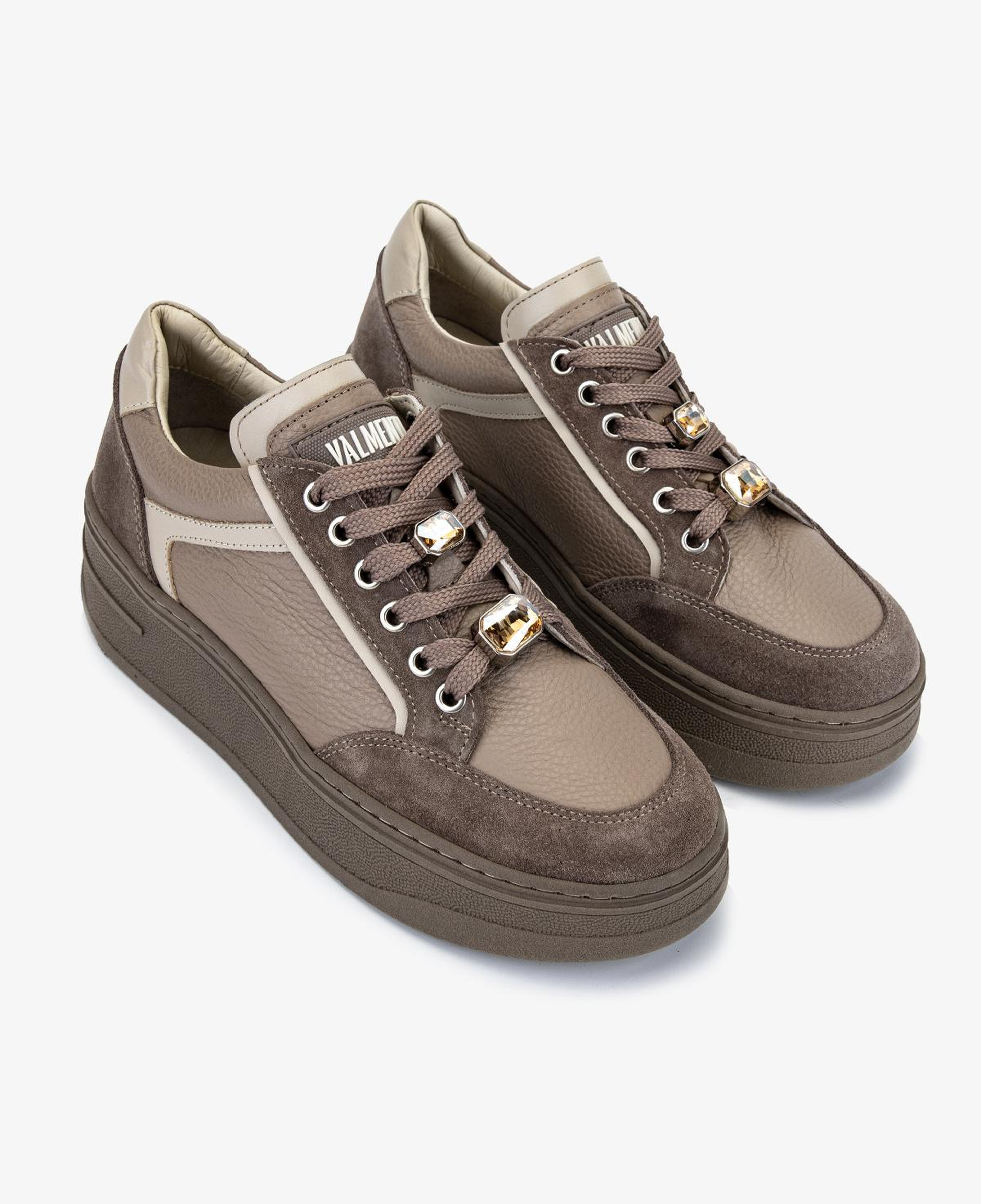 Valmenti Kadın Hakiki Deri Vizon Sneakers & Spor Ayakkabı