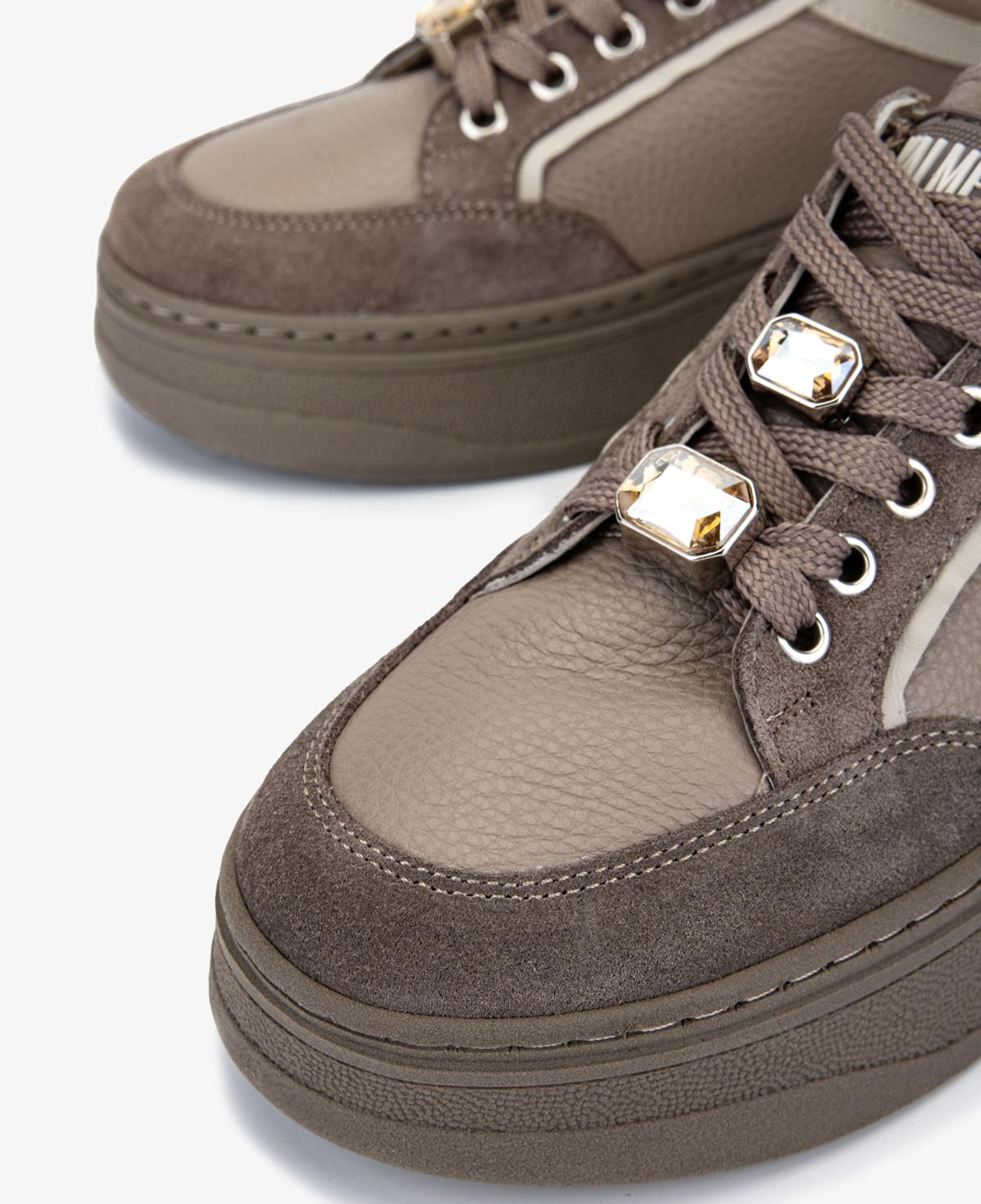 Valmenti Kadın Hakiki Deri Vizon Sneakers & Spor Ayakkabı