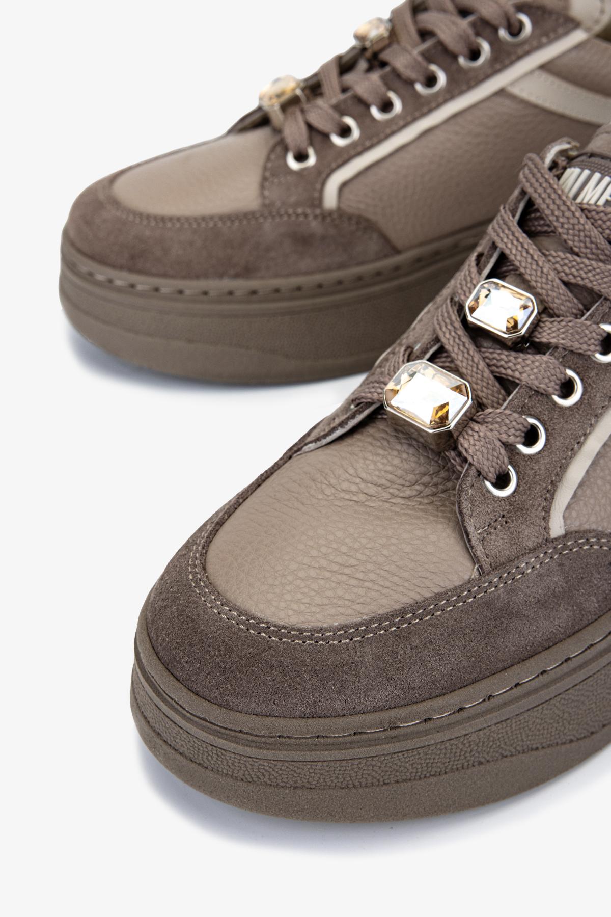 Valmenti Kadın Hakiki Deri Vizon Sneakers & Spor Ayakkabı