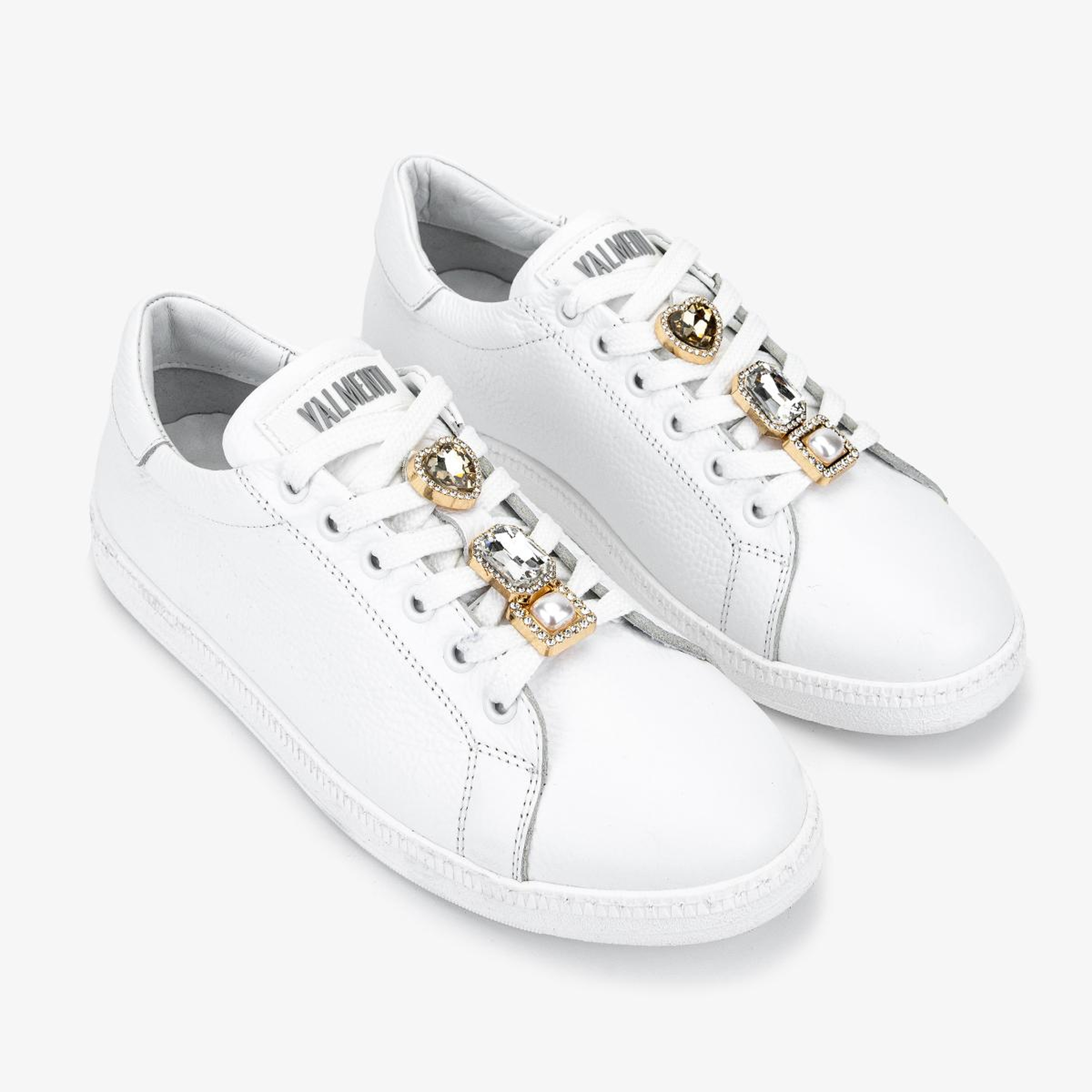 Valmenti Kadın Hakiki Deri Kırık Beyaz Sneakers & Spor Ayakkabı