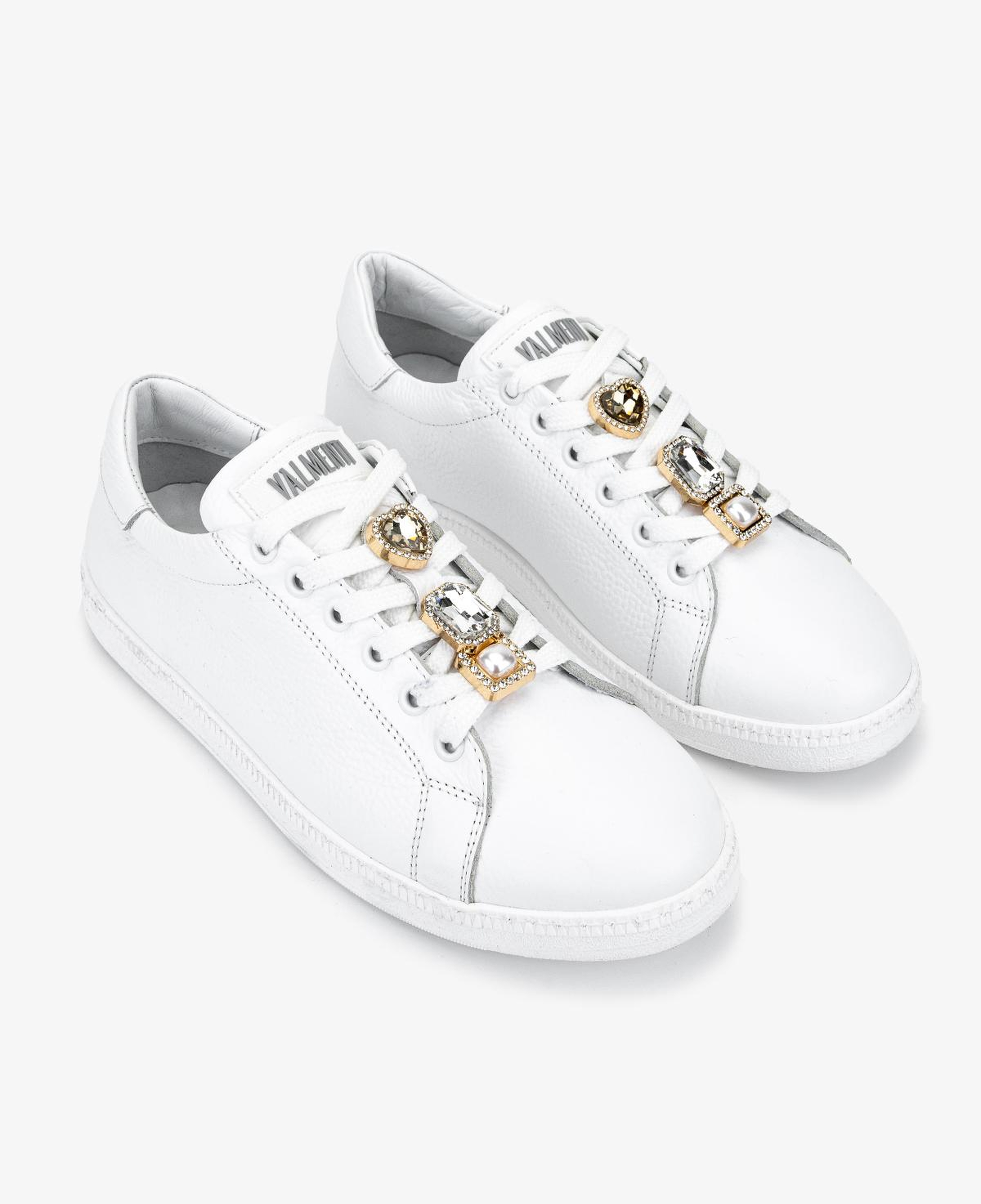 Valmenti Kadın Hakiki Deri Kırık Beyaz Sneakers & Spor Ayakkabı