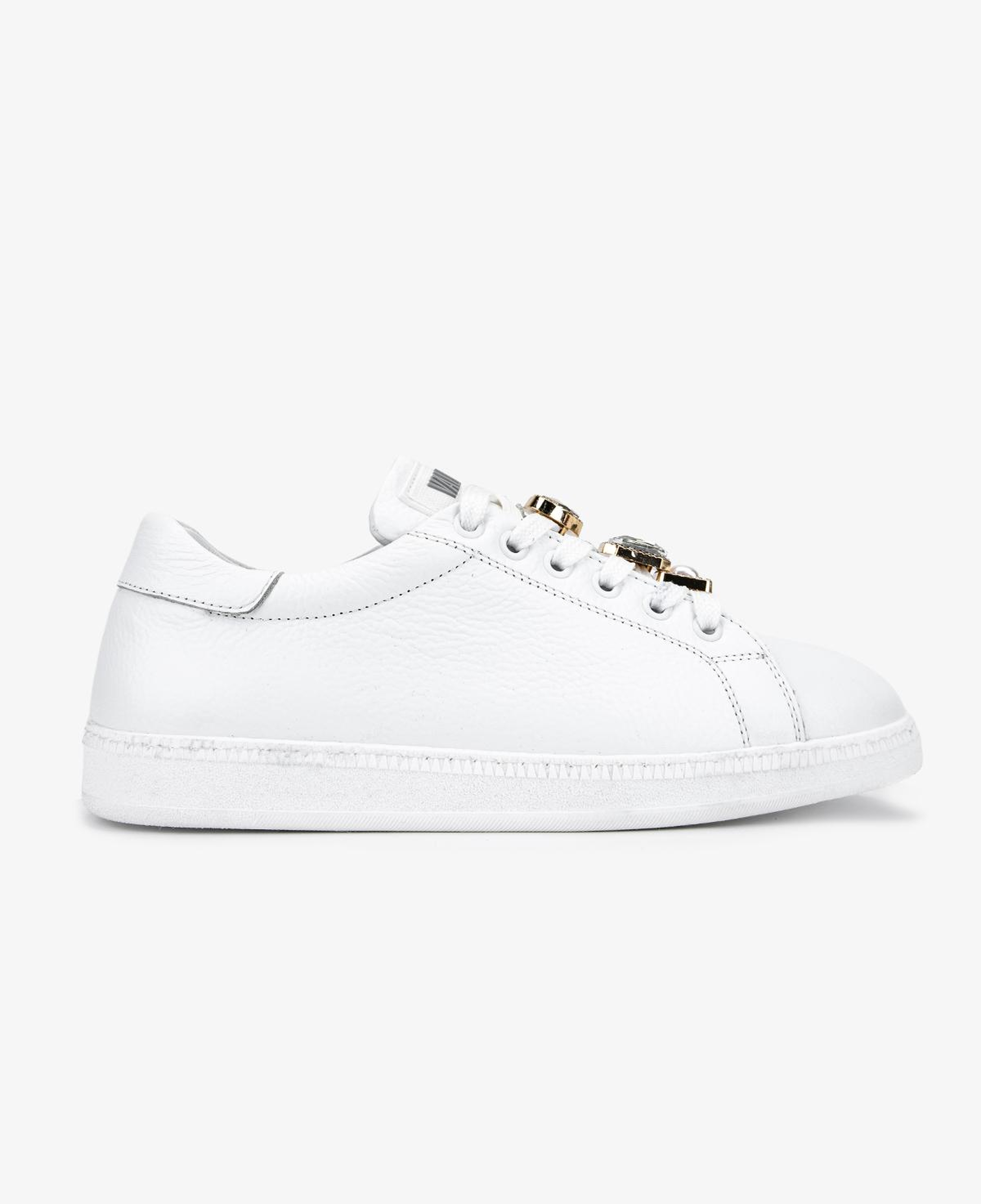 Valmenti Kadın Hakiki Deri Kırık Beyaz Sneakers & Spor Ayakkabı